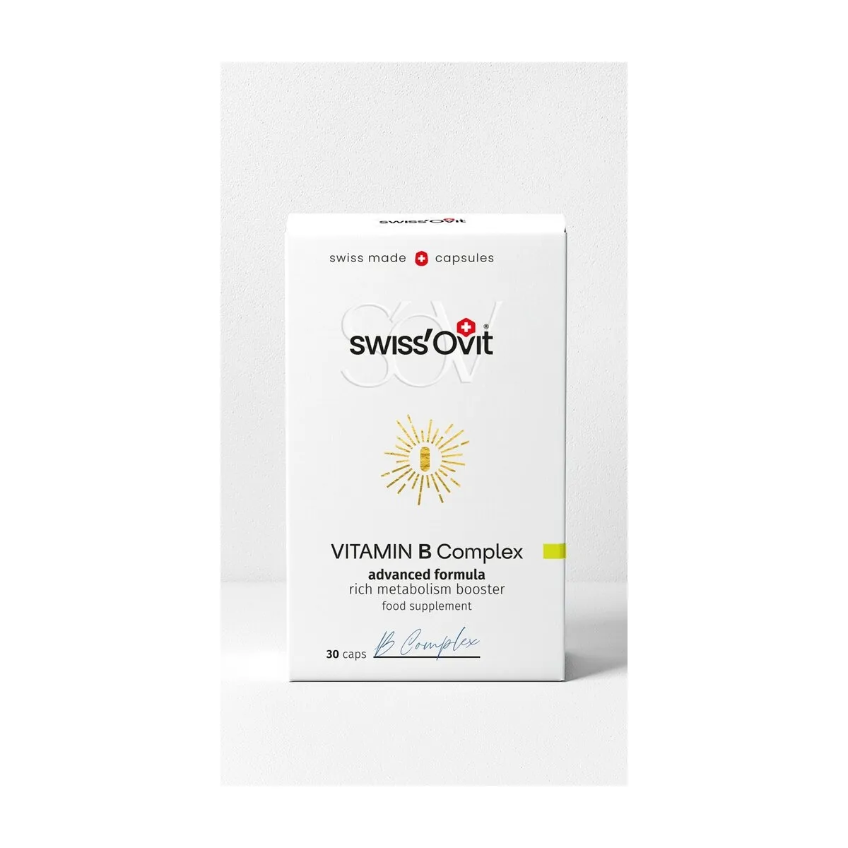 SwissOvit Vitamino B kompleksas kapsulės N30 - 