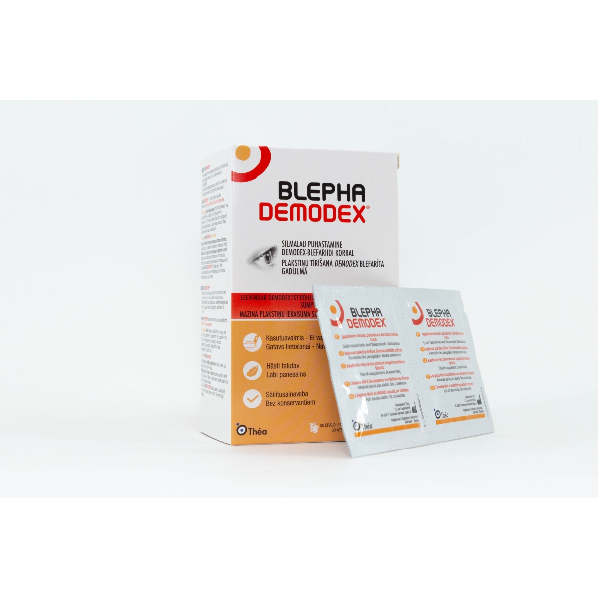 BLEPHADEMODEX, vokų valymas sergant demodeksiniu blefaritu, N30 - 