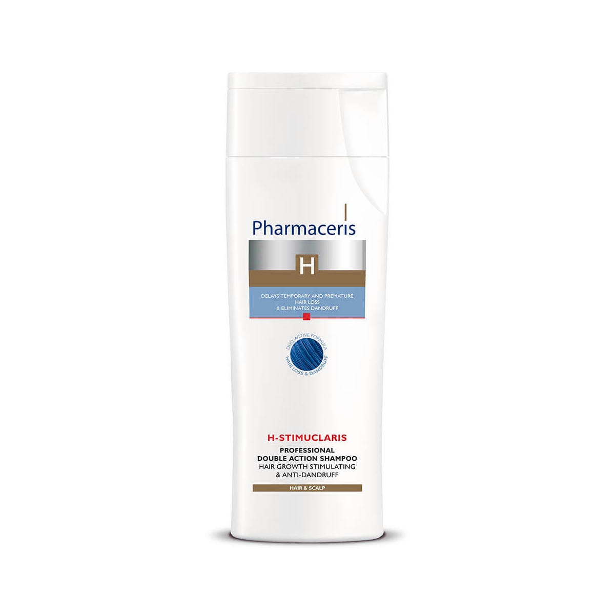 PHARMACERIS H, STIMUCLARIS šampūnas nuo pleiskanų, 250ml - 