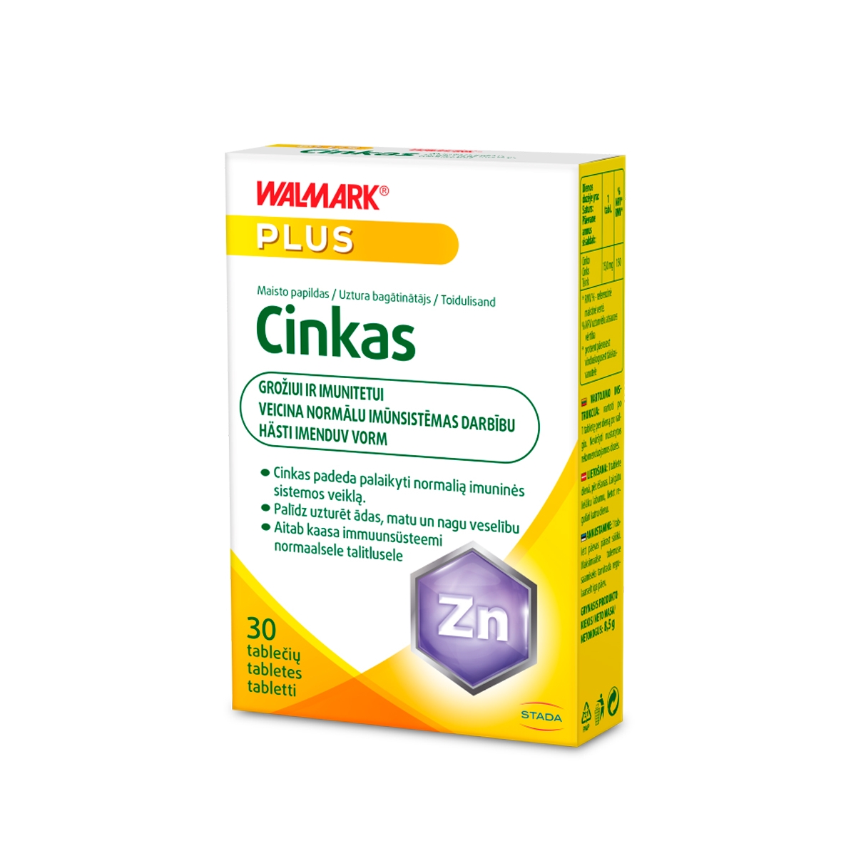 Walmark Cinkas 15 mg 30 tablečių - 