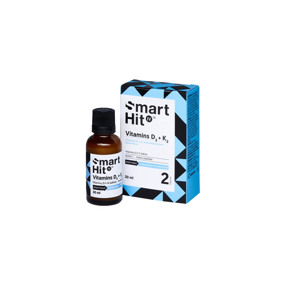 SMARTHIT IV VITAMINS D3 + K2, 30ml - 