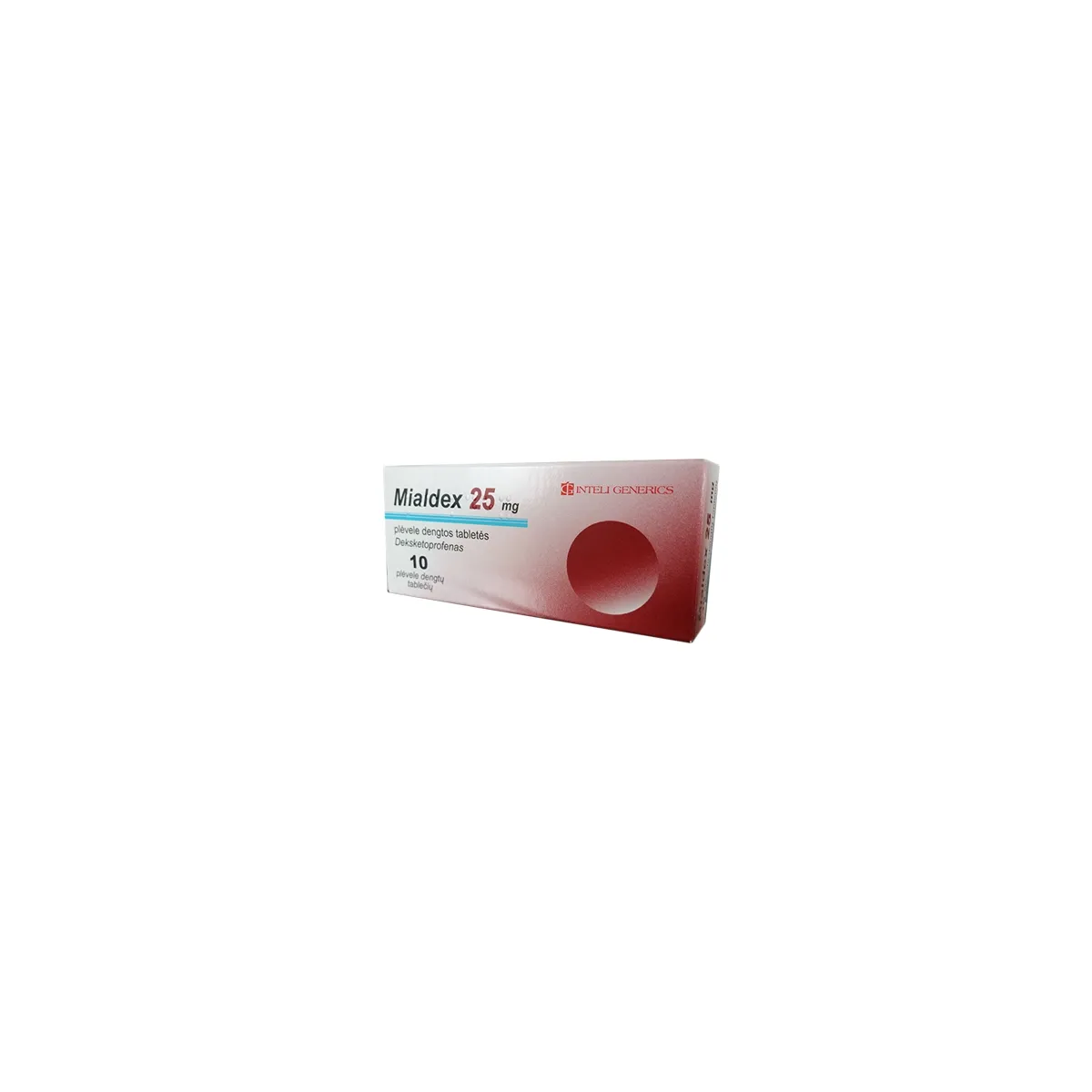 Mialdex 25mg plėvele dengtos tabletės N10 - 