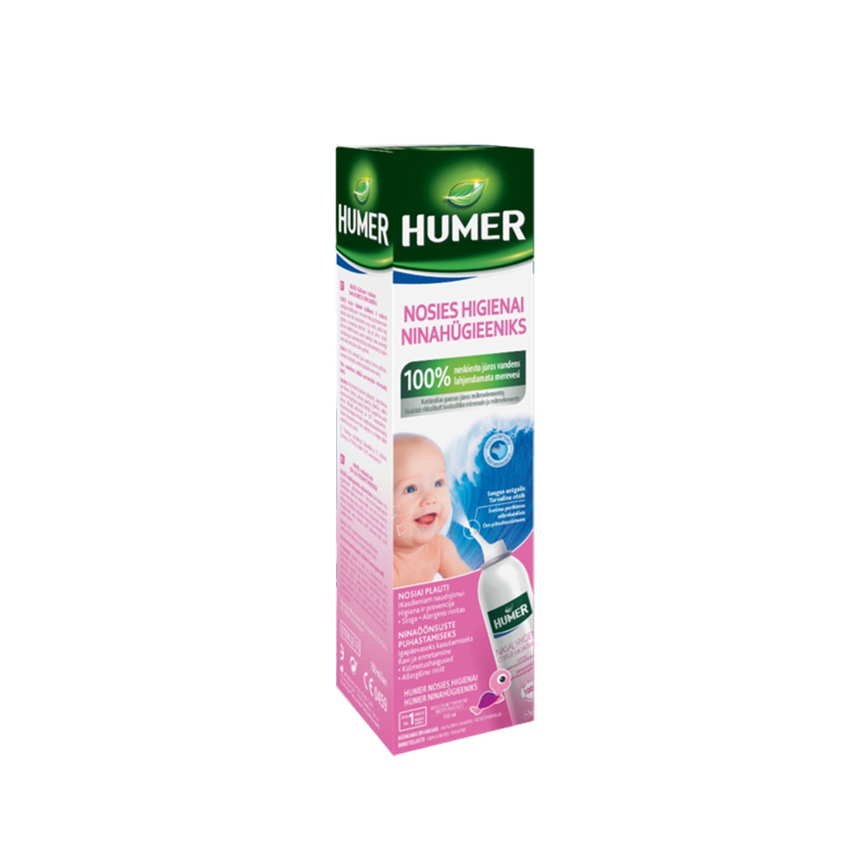 HUMER jūros vanduo kūdikiams ir vaikams, 150ml - 