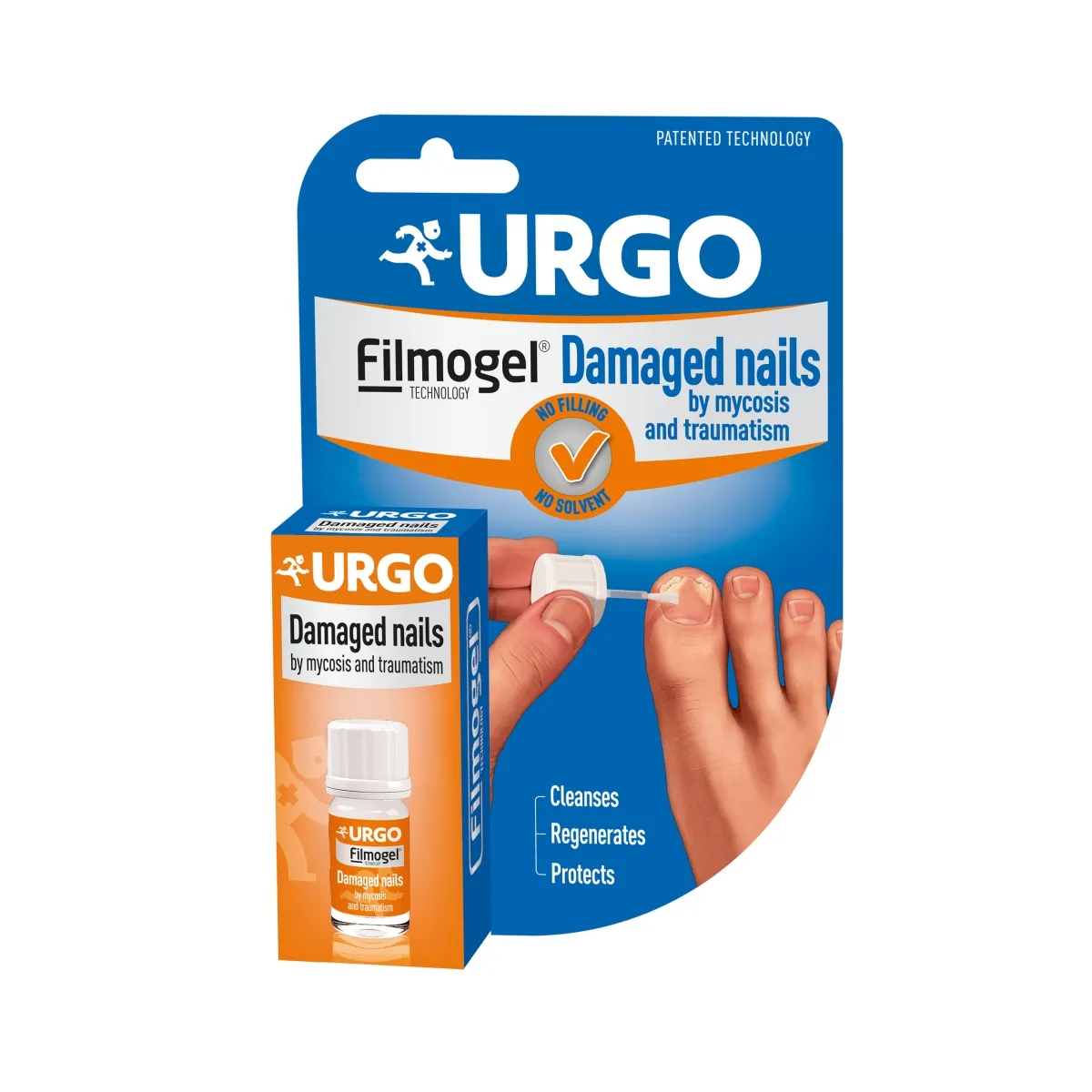URGO pažeistiems nagams FILMOGEL® DAMAGED NAILS, 3.3 ml - 