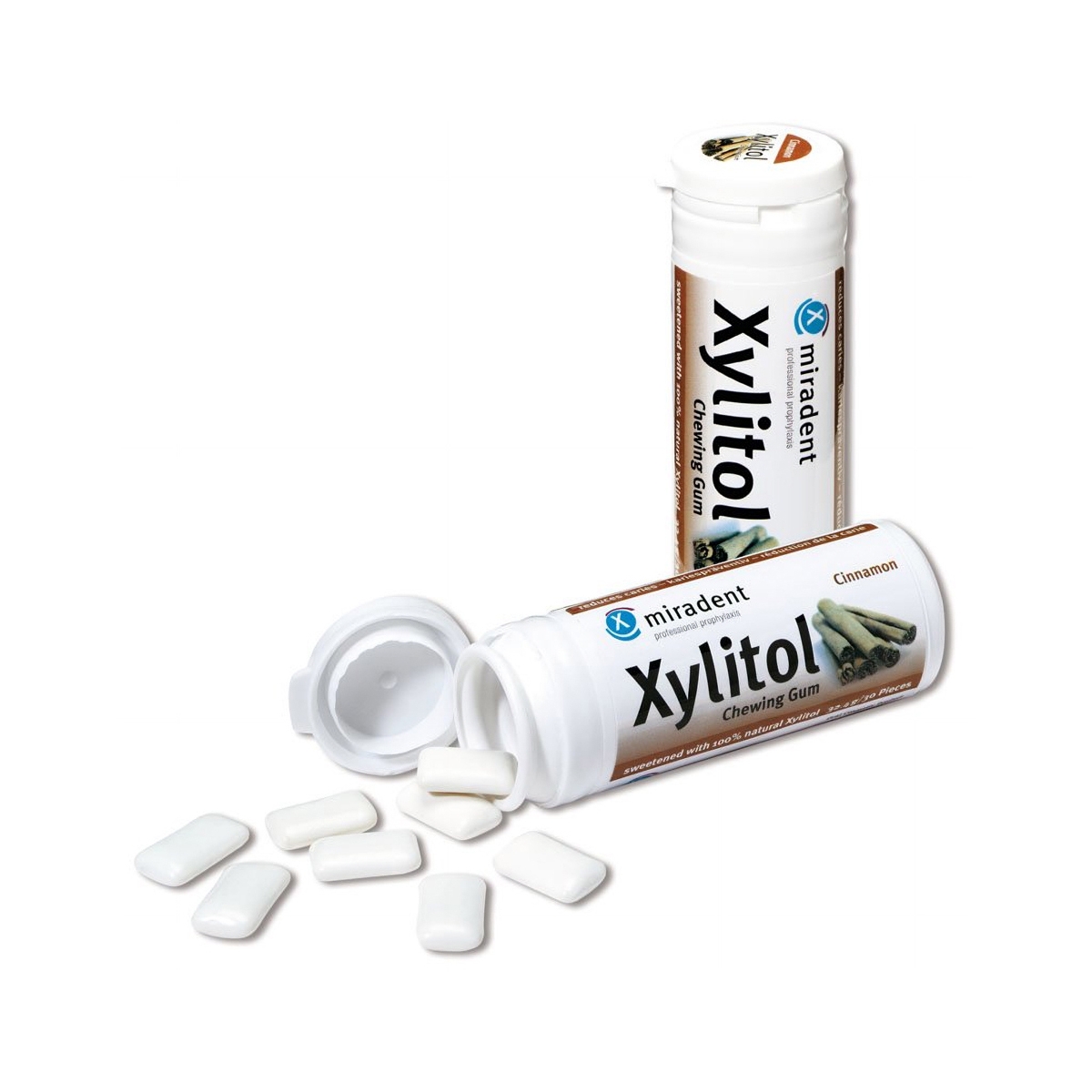 Miradent Xylitol kramtomoji guma HAGER&WERKEN, cinamono skonio, N30 - 