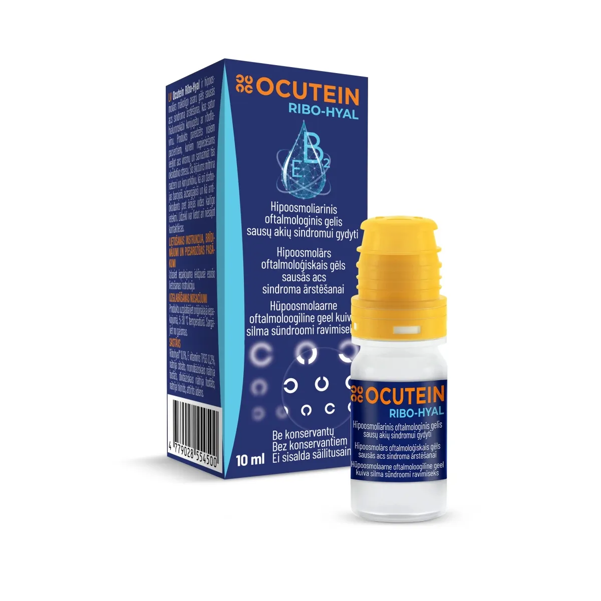 Ocutein Ribo-Hyal oftalmologinis gelis 10 ml - 