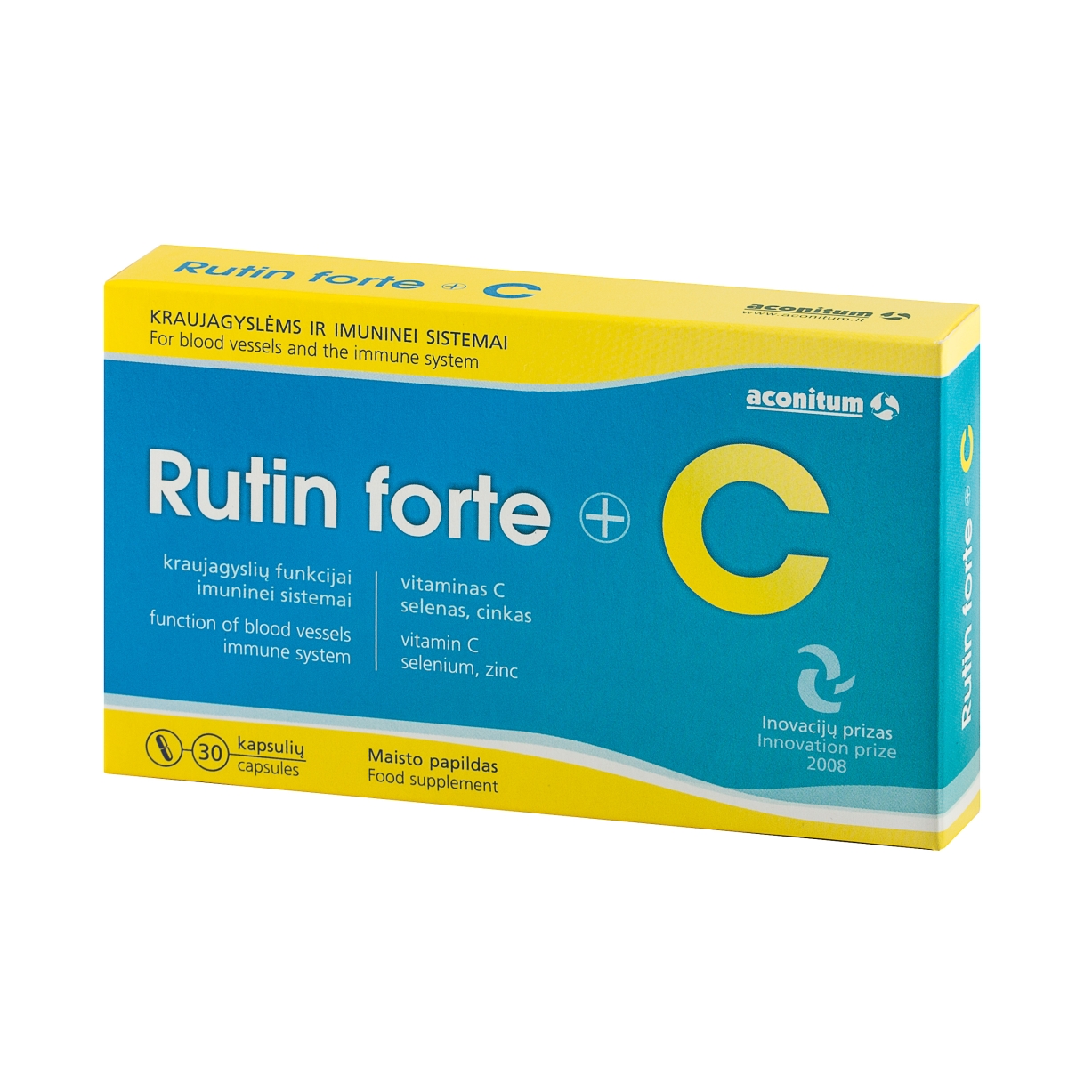 ACONITUM RUTIN FORTE, 30 kapsulių - 