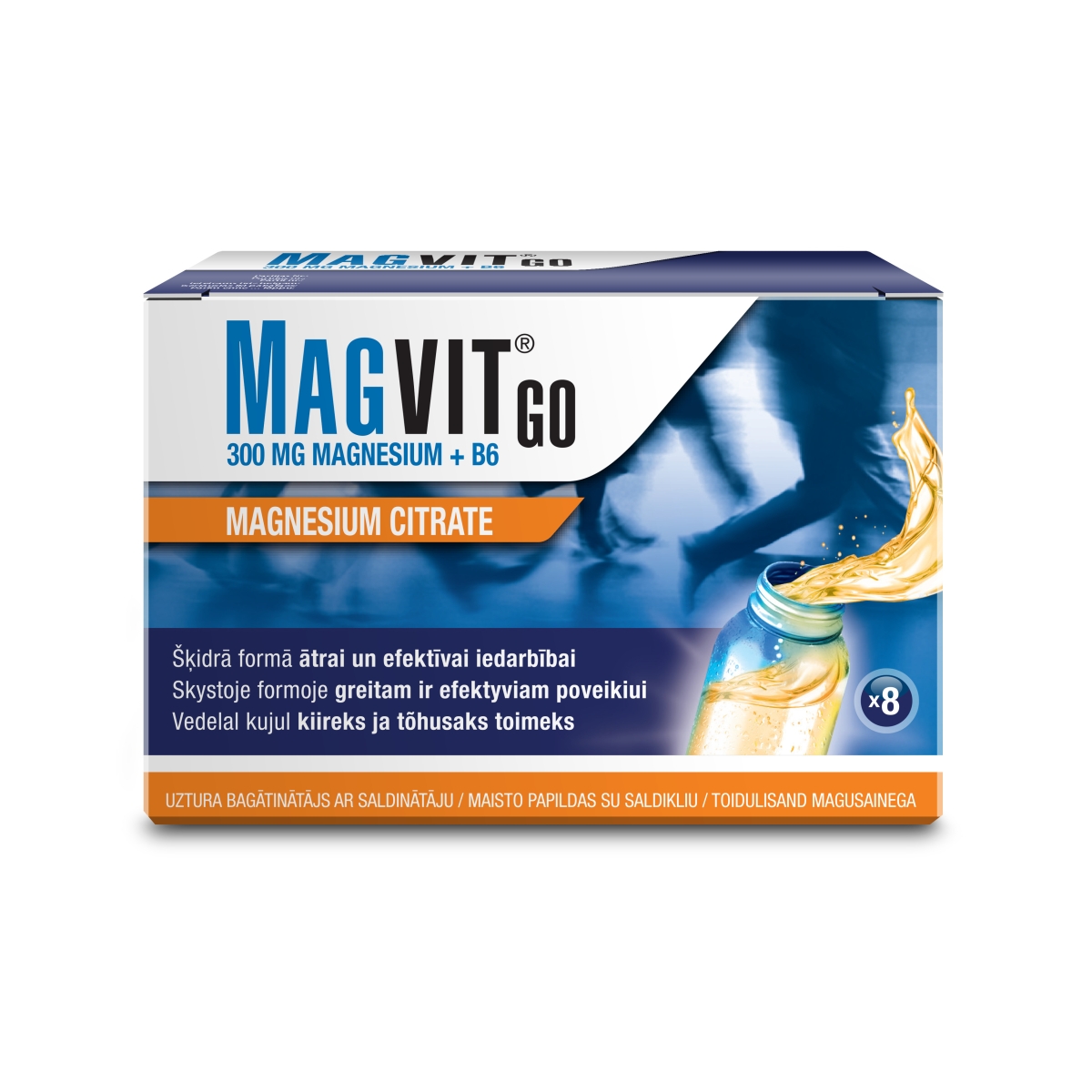 Magvit GO skystis 30ml buteliukai, N8 - 