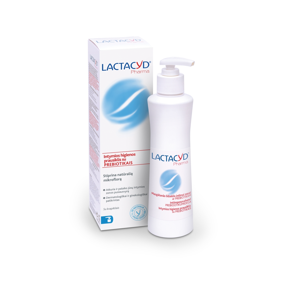 LACTACYD PHARMA intym. hig. prausiklis su prebiotikais, 250ml - 