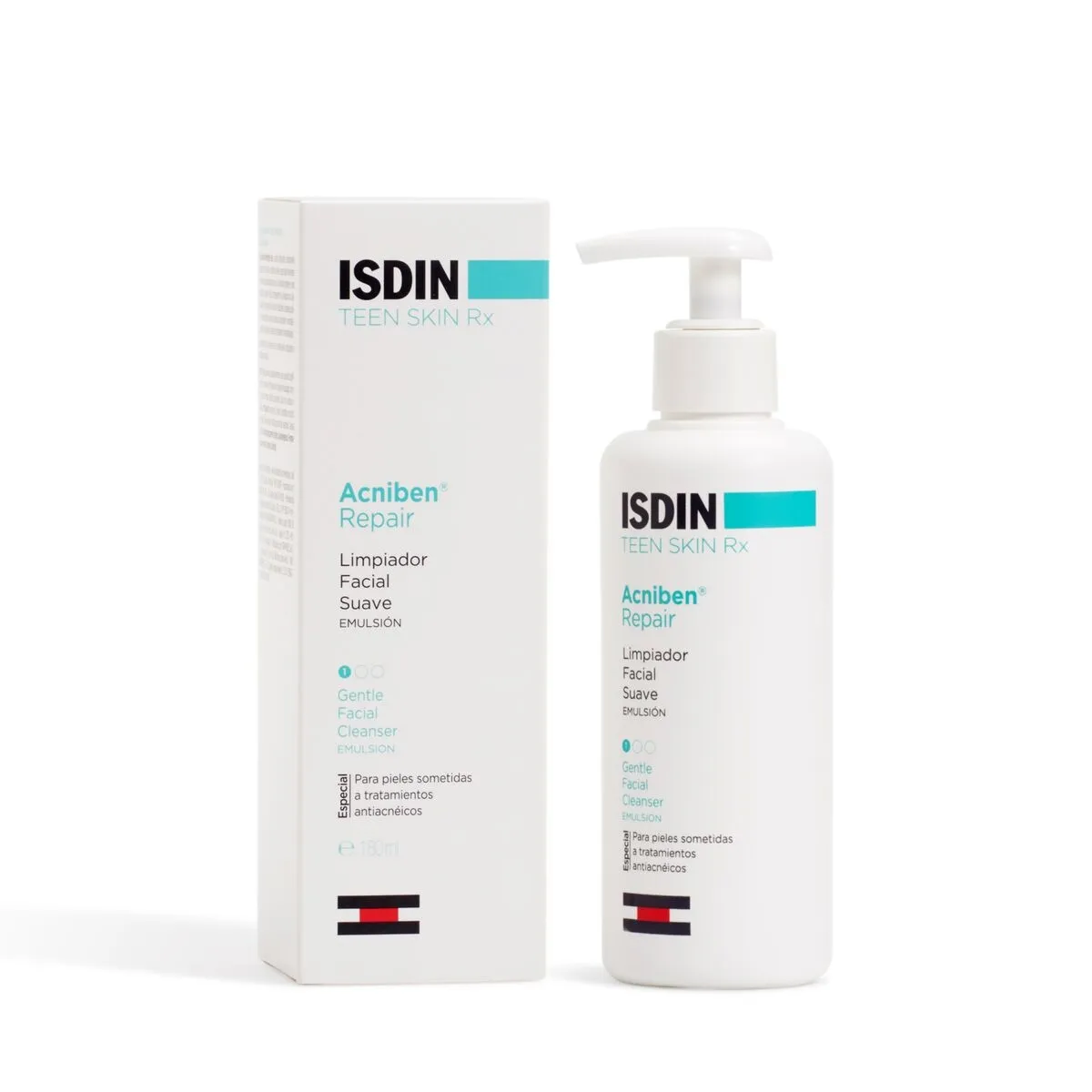 ISDIN švelni valomoji veido emulsija ACNIBEN REPAIR, 180ml - 