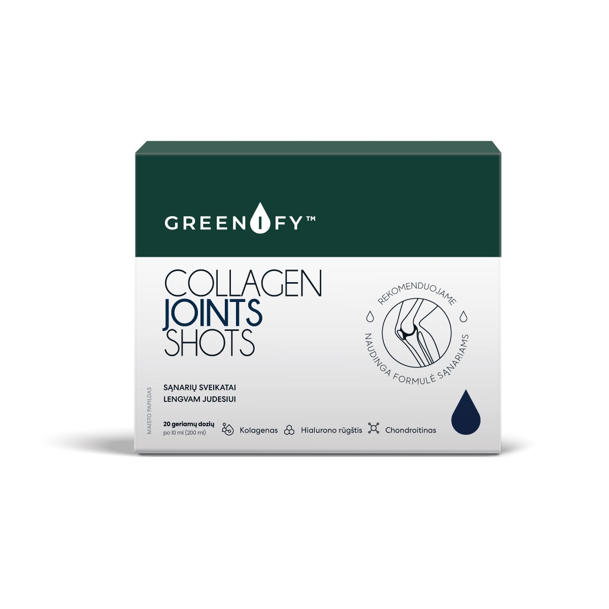 GREENIFY Collagen Joints Shots, N20 x 10ml - 