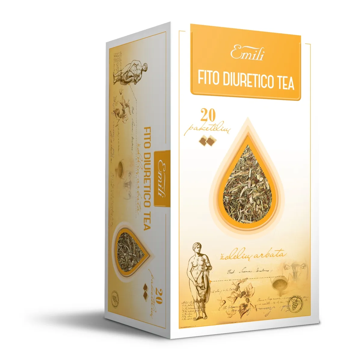 EMILI arbata FITO DIURETICO, 1.5g x N20 - 
