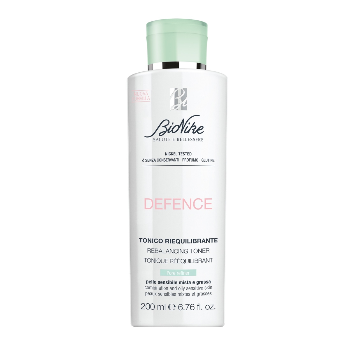 BioNike poras sutraukiantis veido tonikas DEFENCE REBALANCING, 200 ml - 