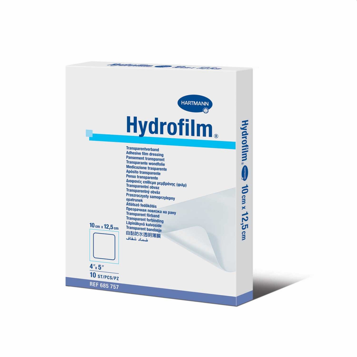 HARTMANN sterilus, skaidrus pleistras HYDROFILM, 10 x 12,5cm, N10 - 