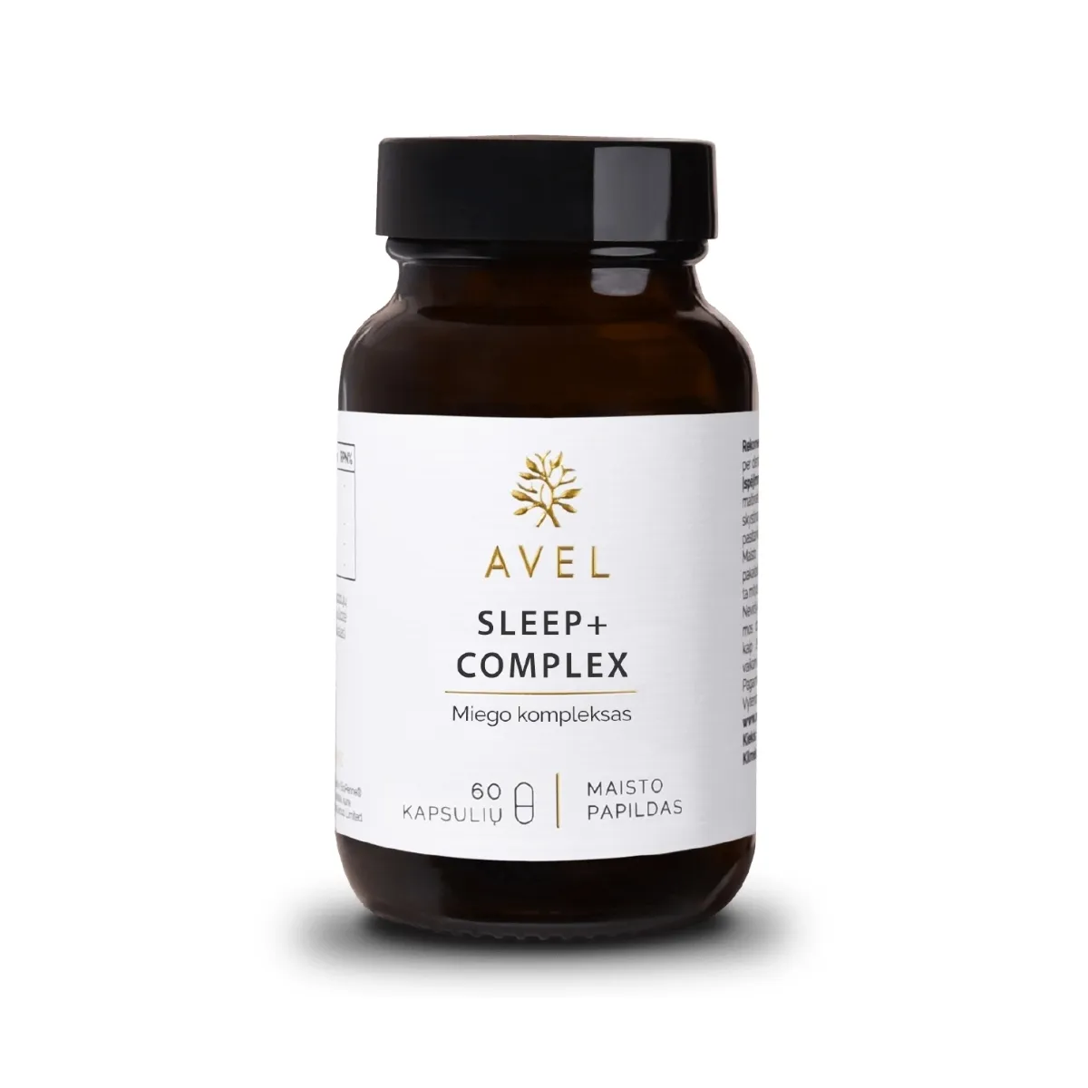 AVEL SLEEP+ COMPLEX, Miego kompleksas, 60 kapsulių - 
