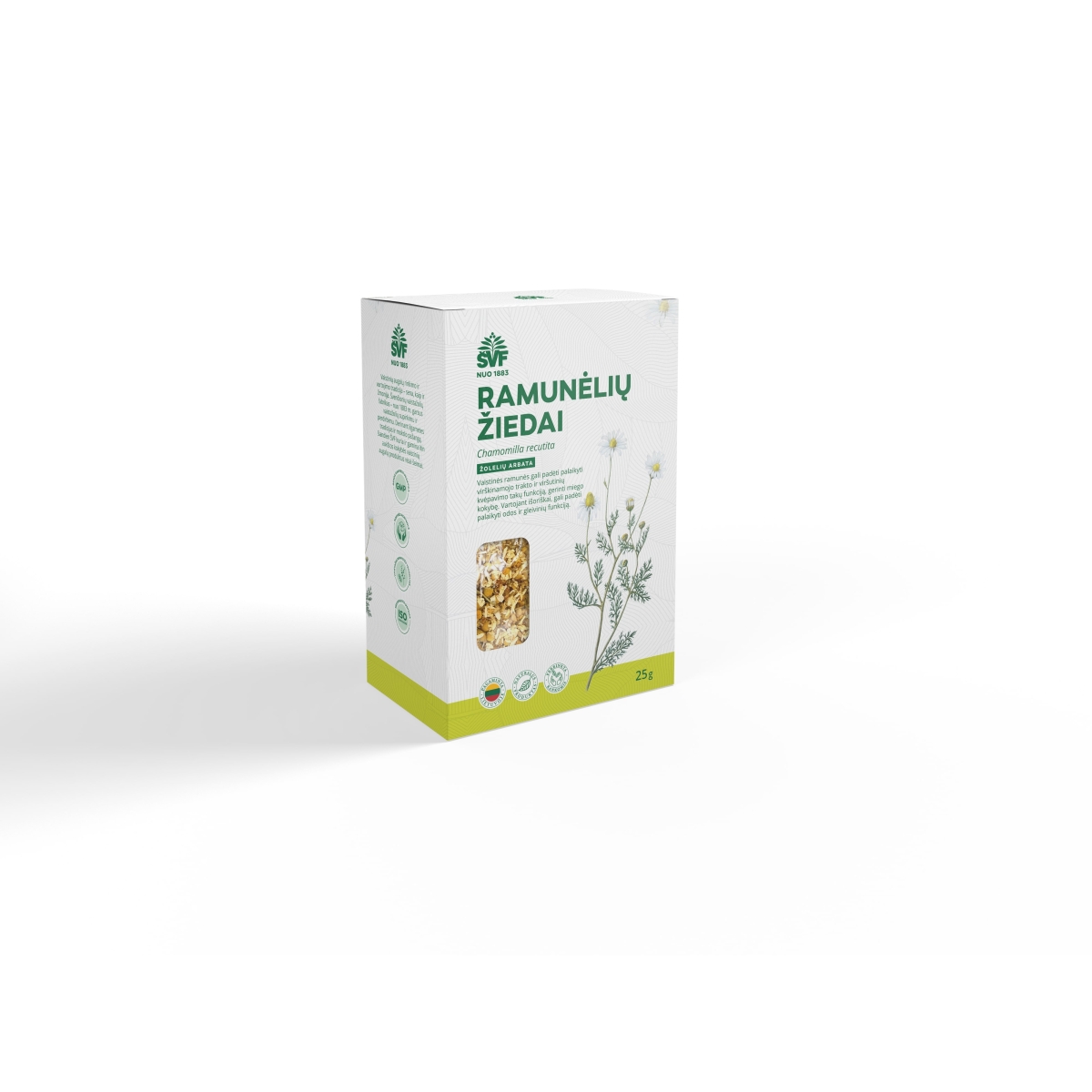 ŠVF žolelių arbata RAMUNĖLIŲ ŽIEDAI, 25g - 