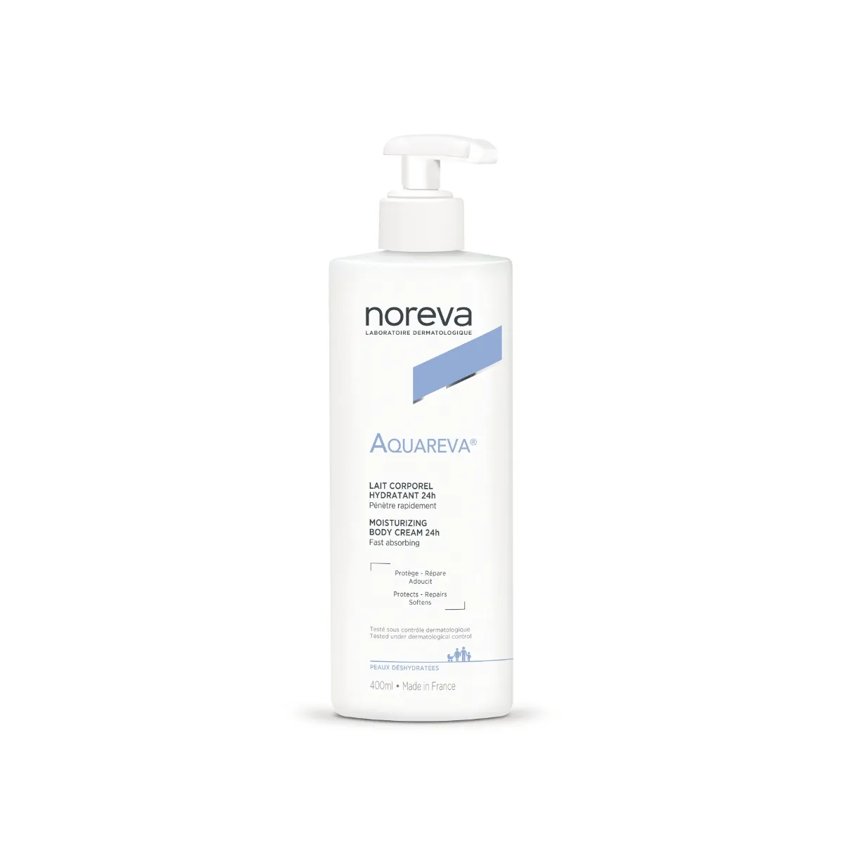 AQUAREVA 24 val. drėkinantis kūno kremas, 400ml - 