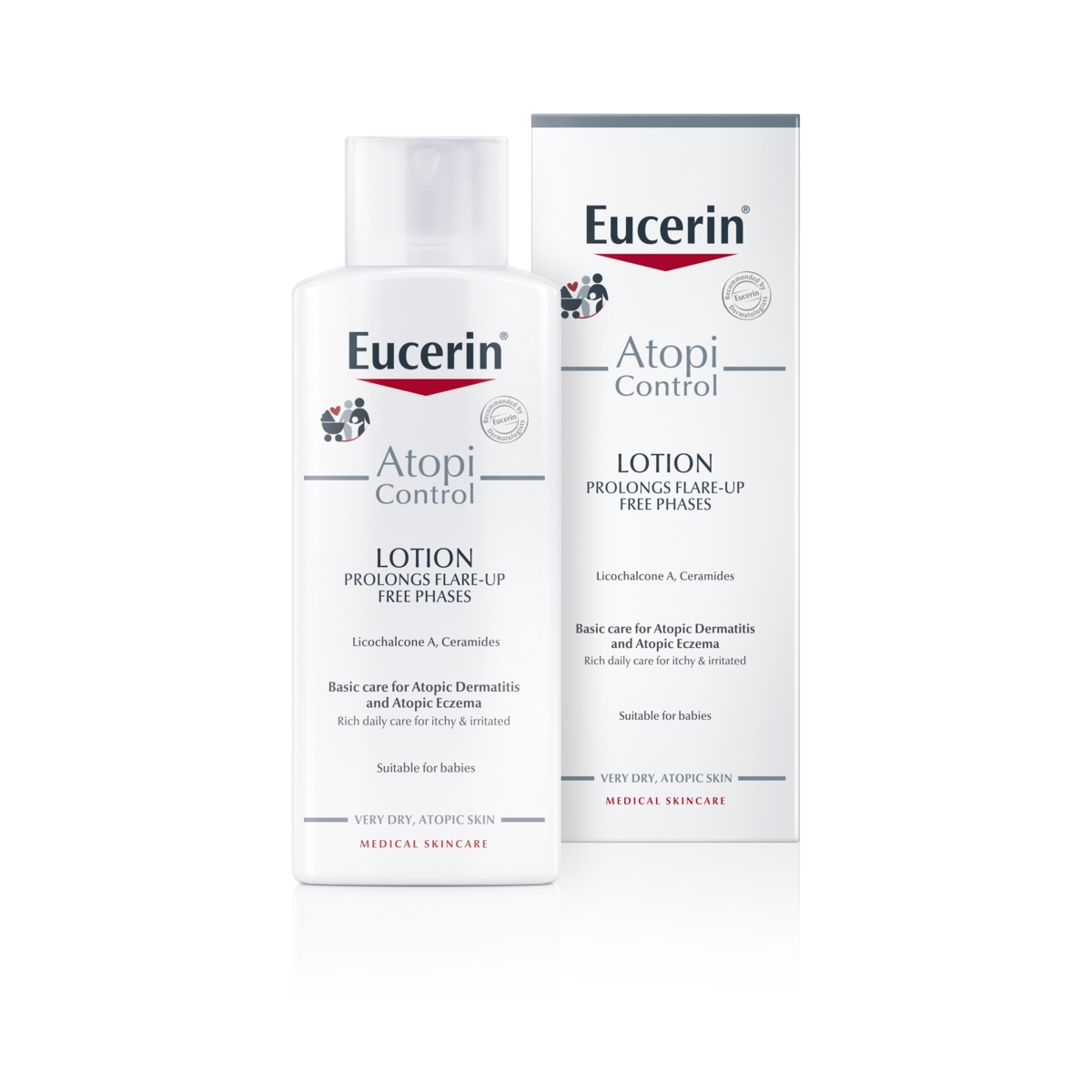 EUCERIN kūno losjonas atopinei odai ATOPICONTROL, nuo 3 mėn., 250ml - 