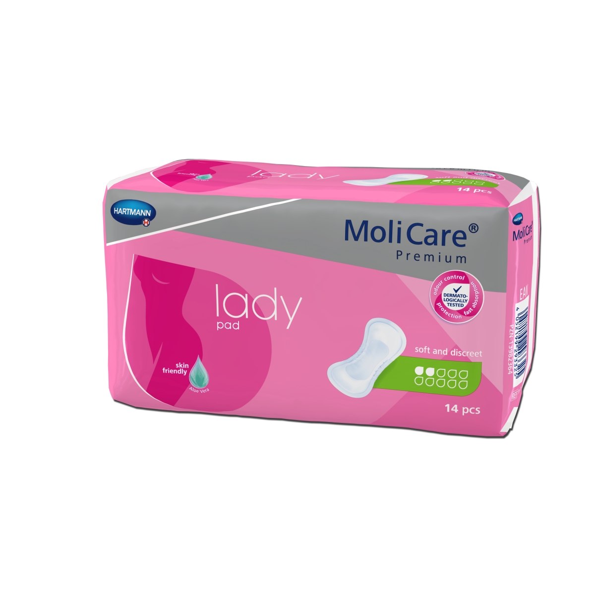 HARTMANN įklotai MOLICARE LADY PAD, 2 lašai, N14 - 