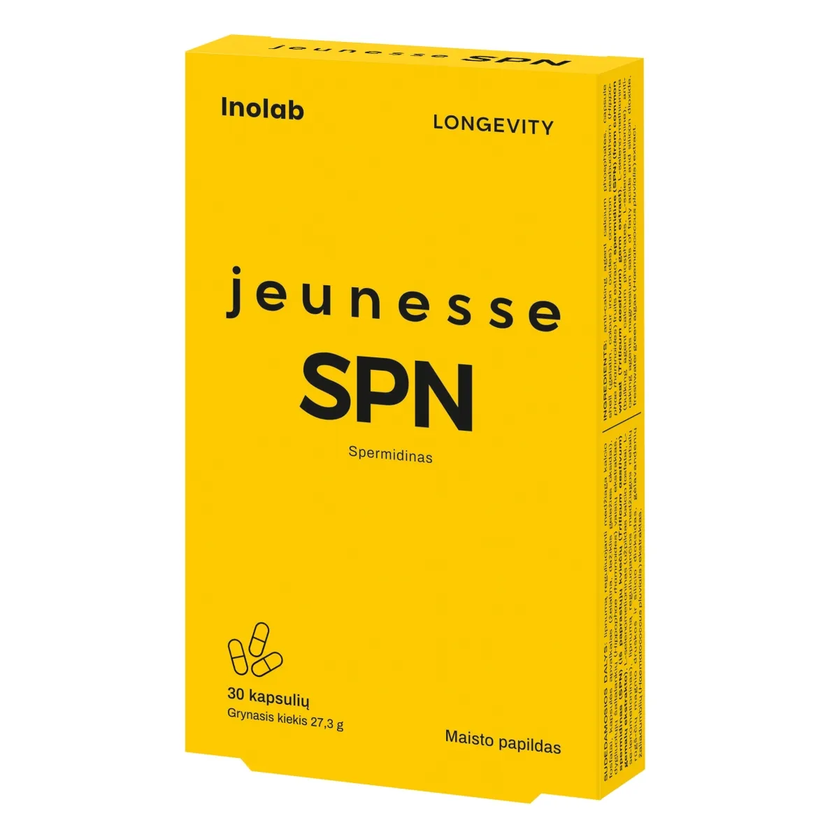 Inolab Jeunesse SPN (Spermidinas), 30 kapsulių - 