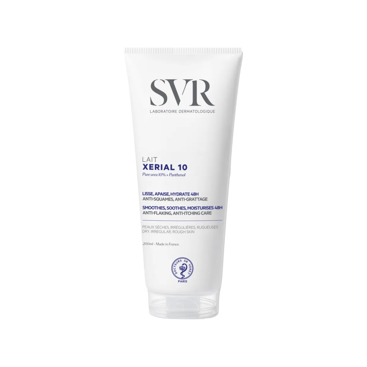 SVR XERIAL 10 LAIT kūno kremas su grynuoju šlapalu (10 %), 200ml - 