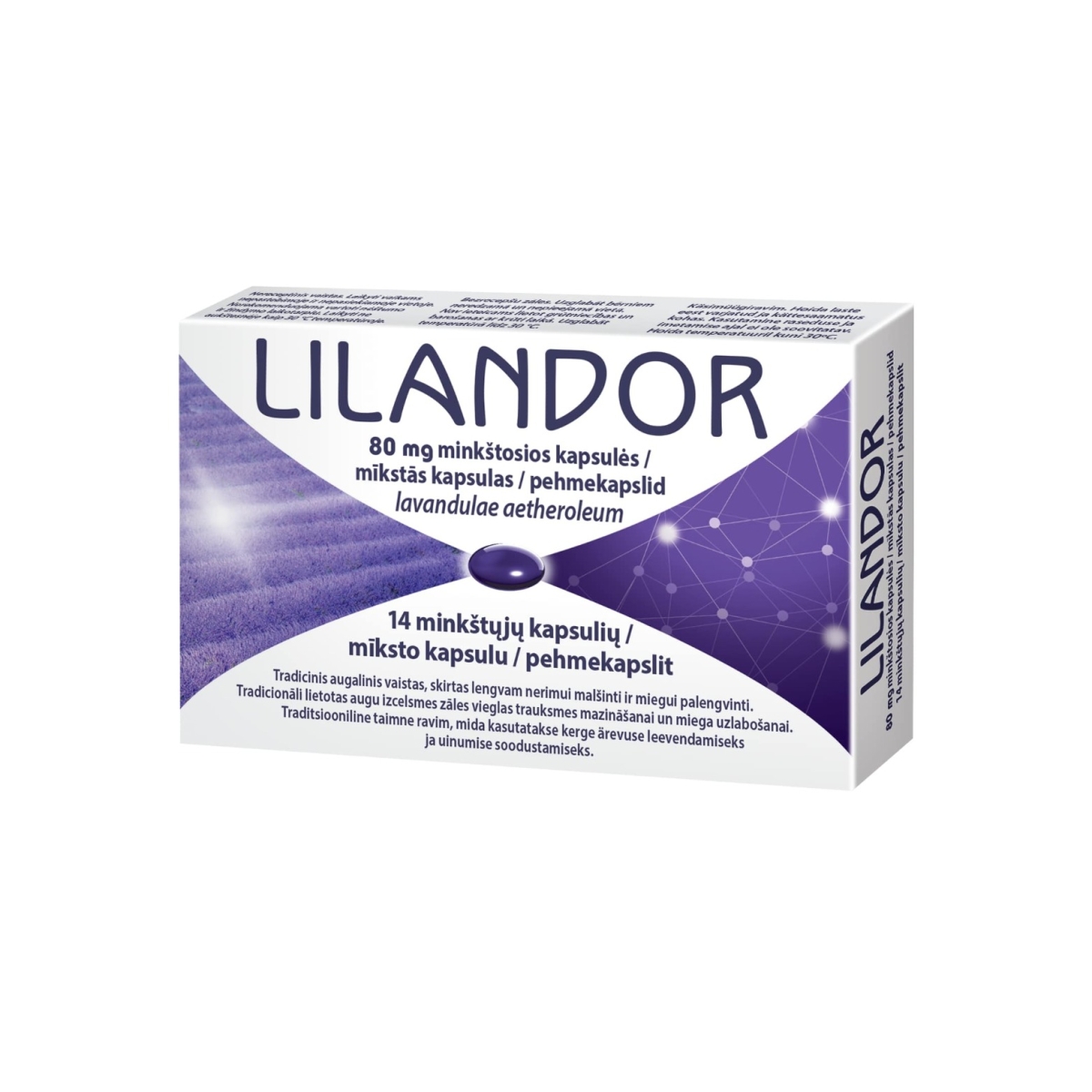 LILANDOR 80mg minkštosios kapsulės N14 - 