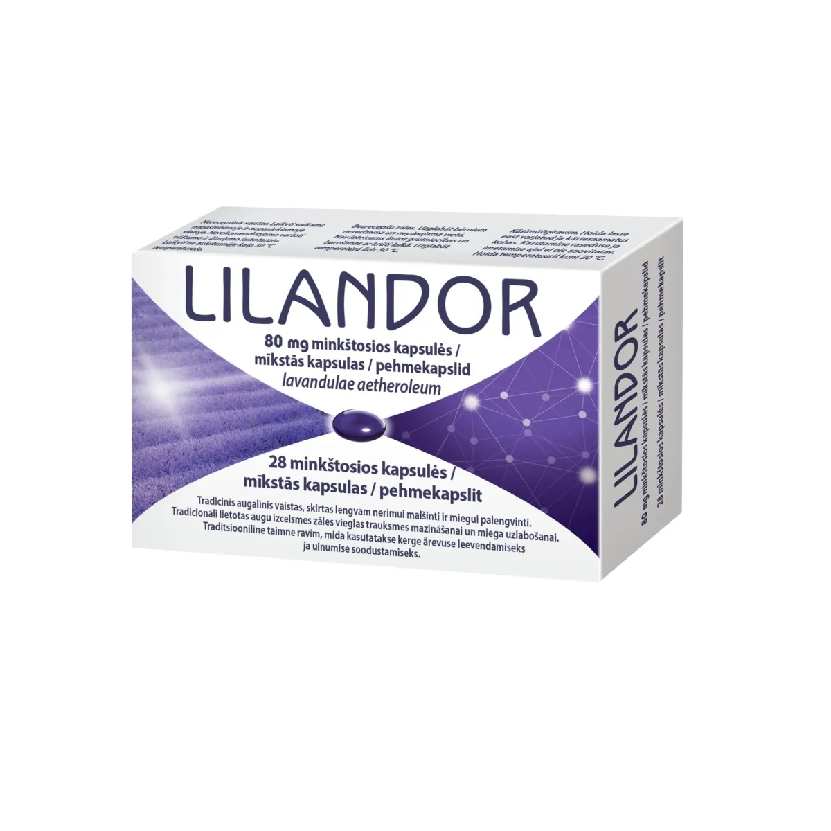 LILANDOR 80mg minkštosios kapsulės N28 - 