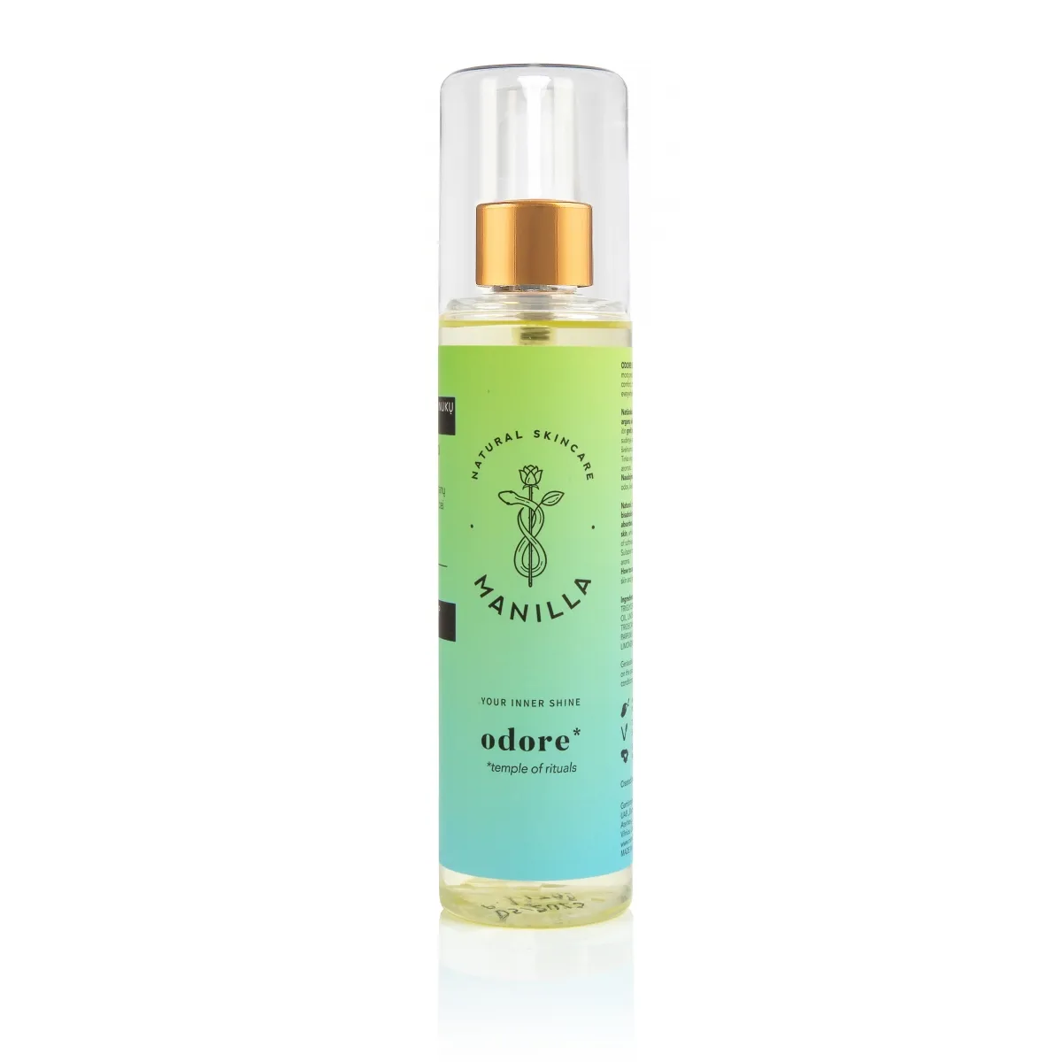 MANILLA pašėlusių ledinukų aromato sausasis kūno aliejus ODORE, 125ml - 