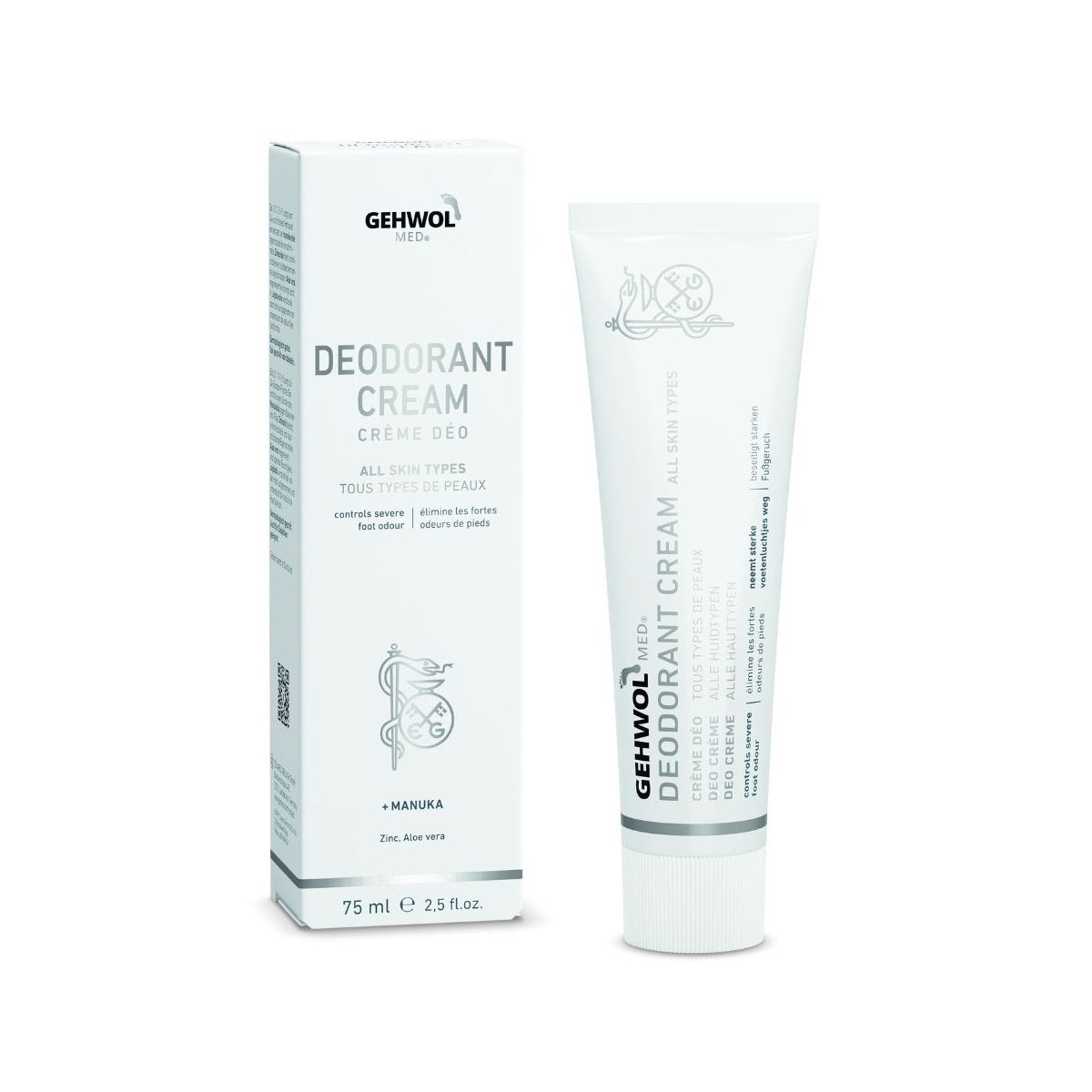 GEHWOL MED® DEODORANT CREAM dezodoruojamasis kremas, 75 ml - 