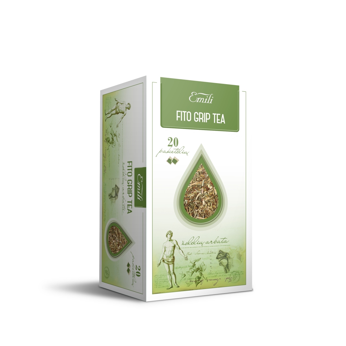 EMILI arbata FITO GRIP, 1.5g N20 - 
