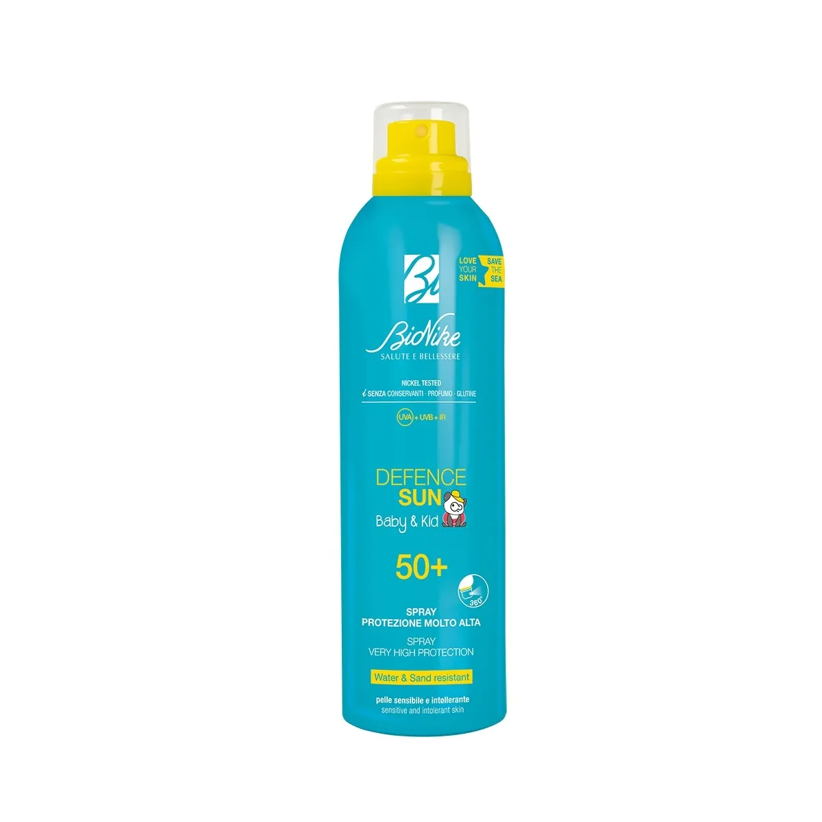 BioNike apsauginė dulksna vaikams DEFENCE SUN Baby&Kid SPF50+, 200 ml - 