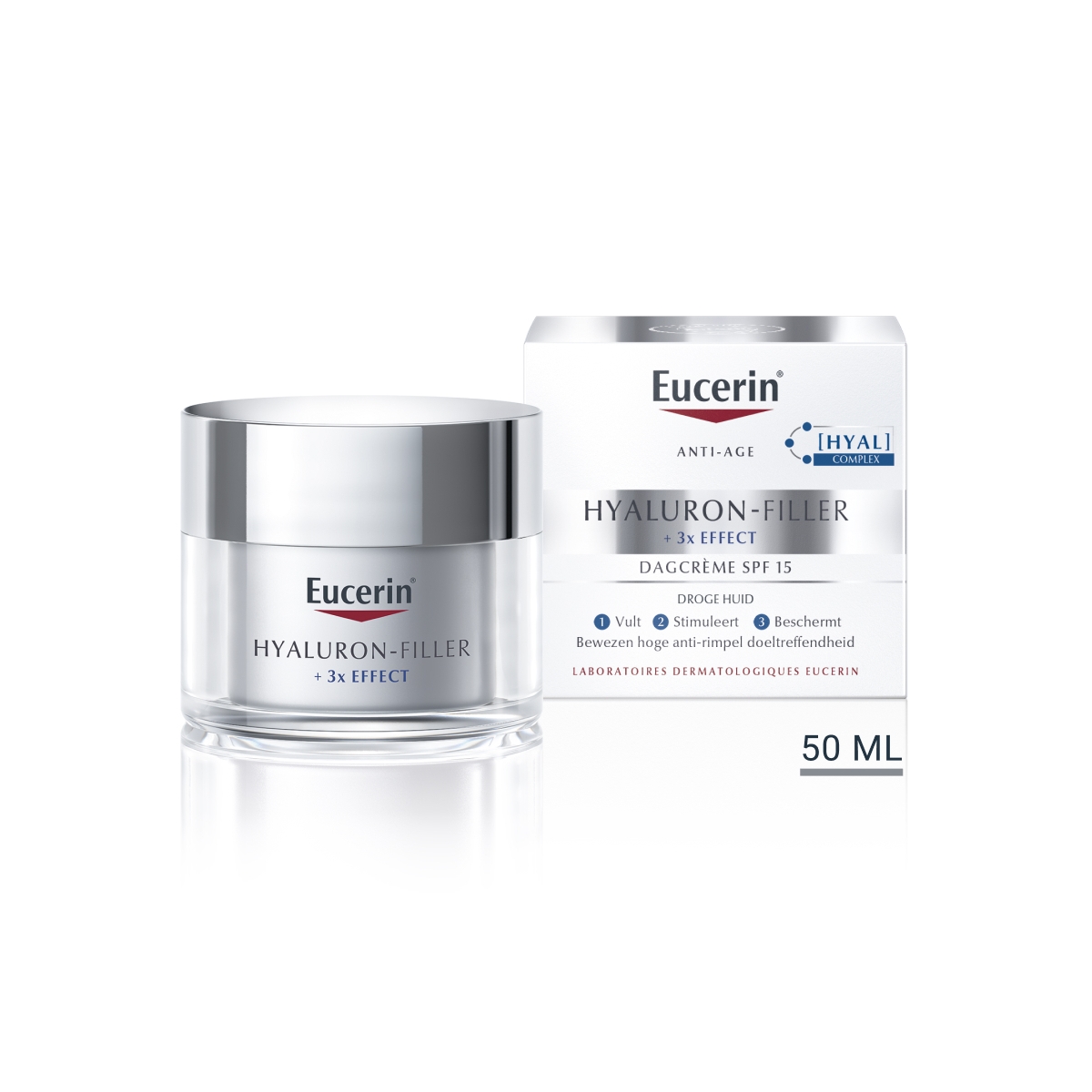 EUCERIN dieninis kremas nuo raukšlių HYALURON-FILLER SPF15, 50ml - 