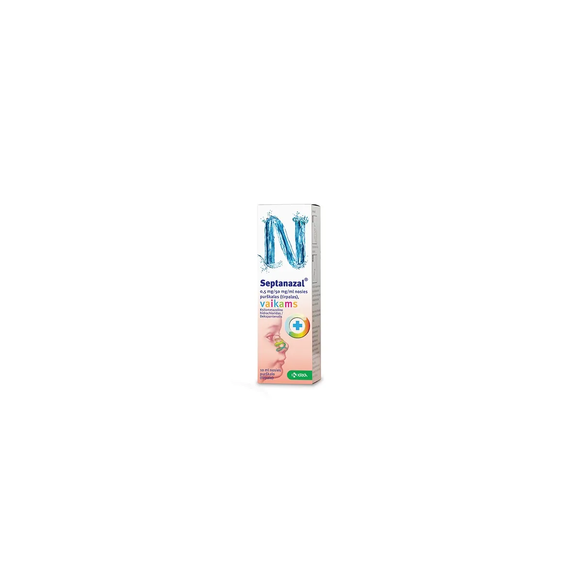 Septanazal (vaikams) 0.5mg+50mg/ml nosies purškalas 10ml - 