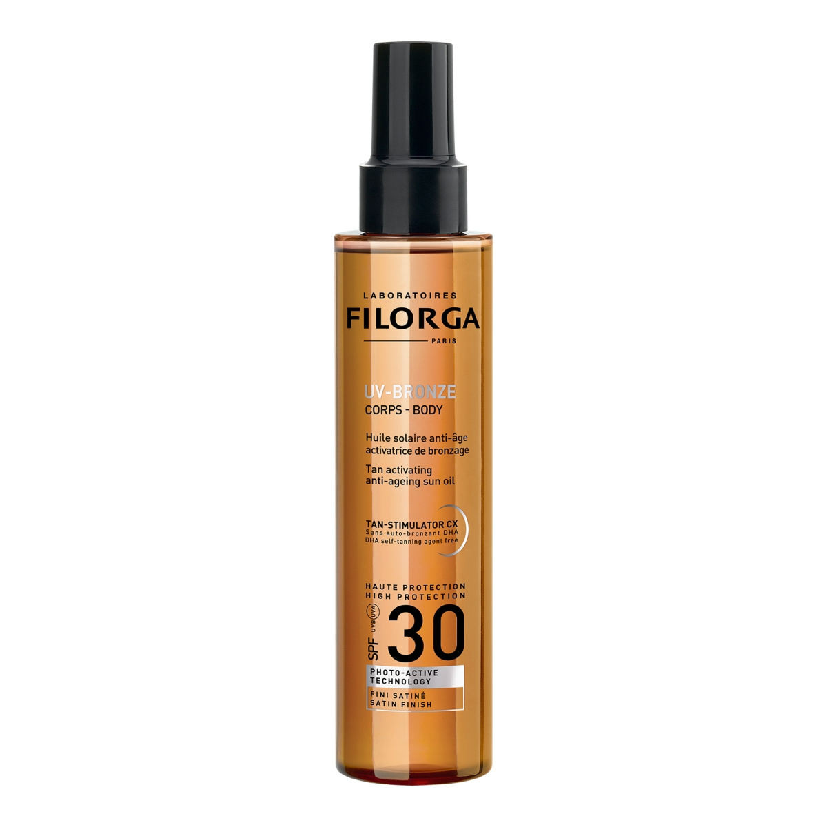 FILORGA įdegį sustiprinantis aliejus nuo saulės UV-BRONZE, 150ml - 