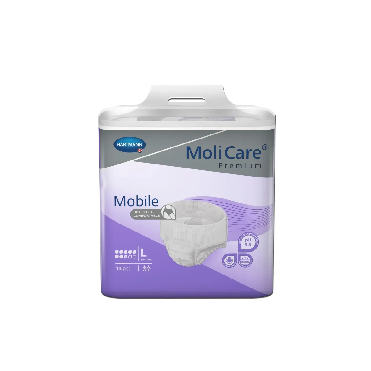 HARTMANN sauskelnės-kelnaitės MOLICARE MOBILE, 8 lašai, L, N14 - 