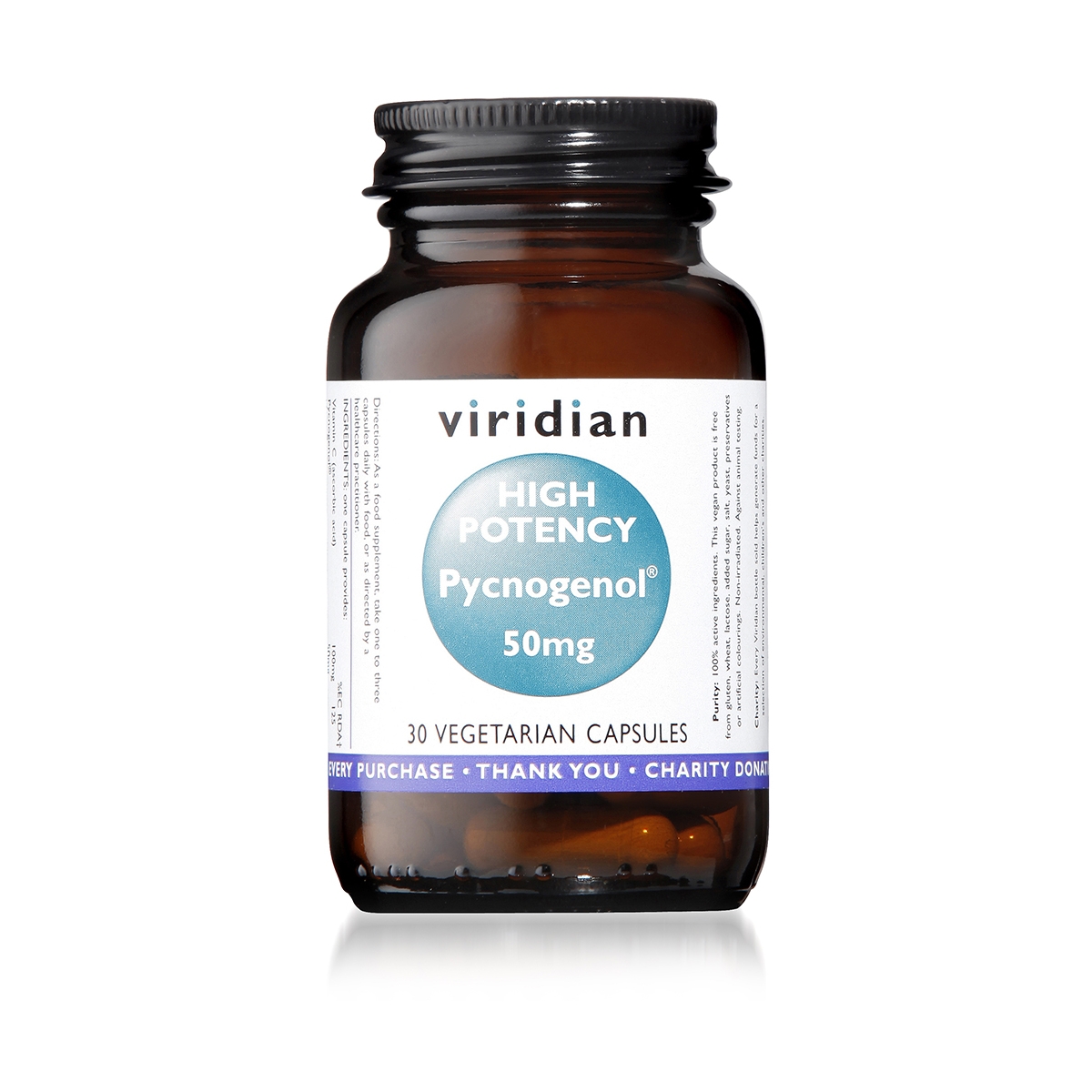 VIRIDIAN HIGH POTENCY PYCNOGENOL 50mg, N30 - 