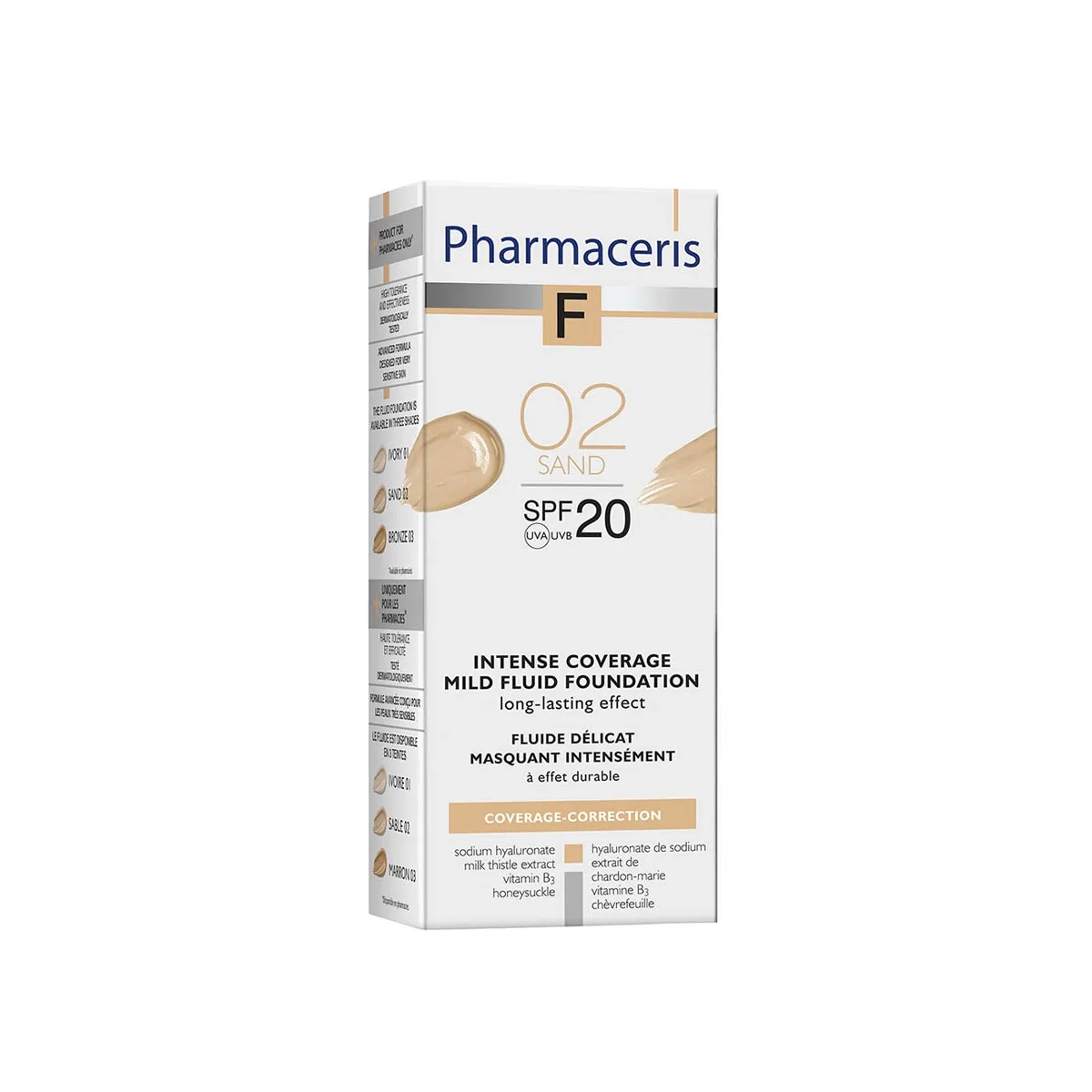 PHARMACERIS F, matinė mineralinė pudra Nr.2, SPF30, 30ml - 