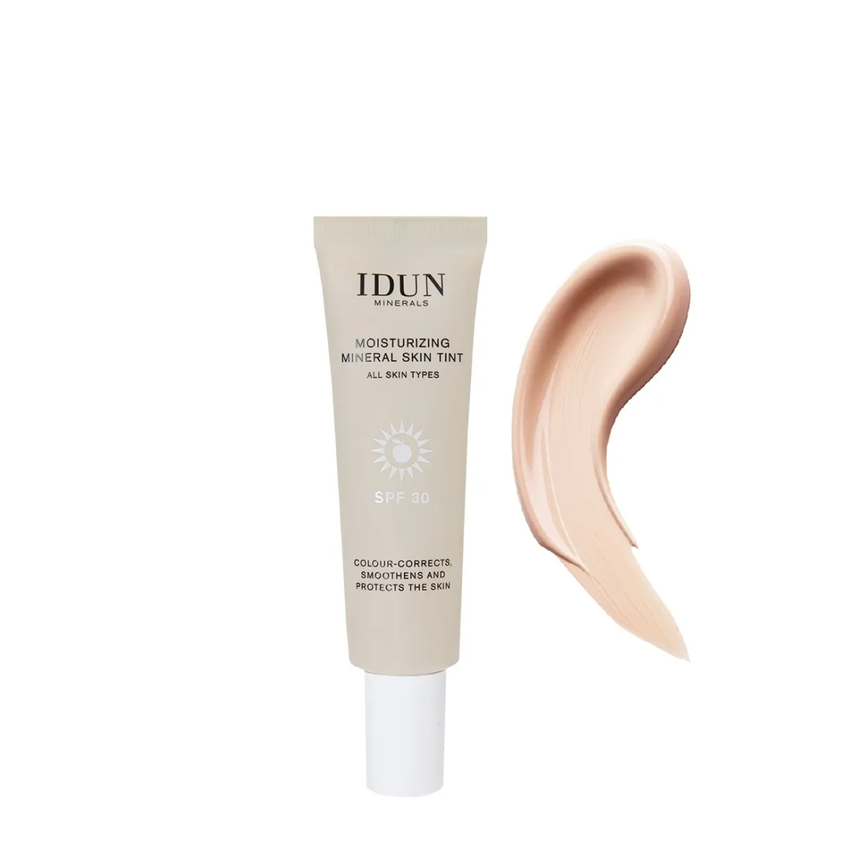 IDUN Minerals veido kremas su atspalviu SPF 30, Nr. 1417, 27 ml - 
