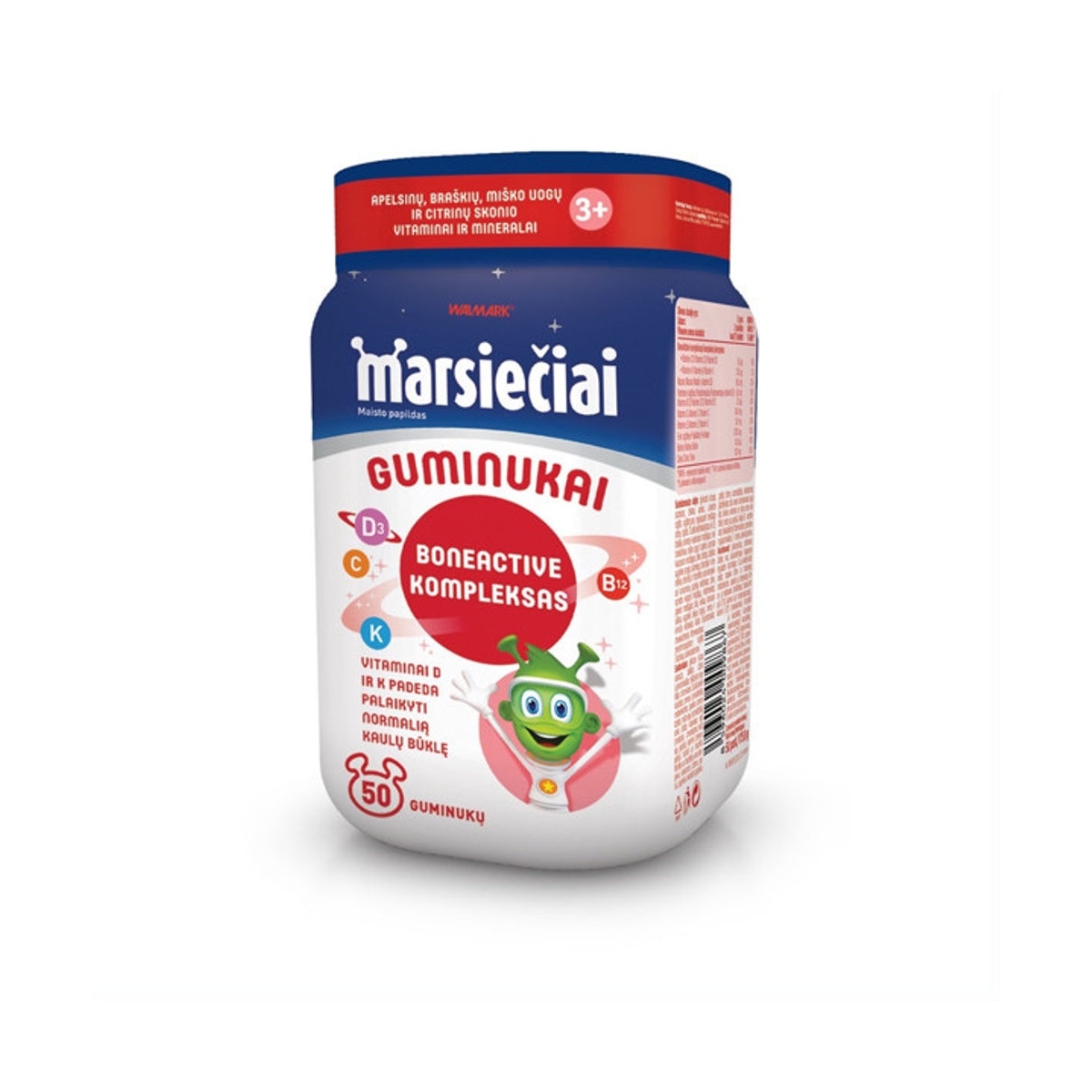 MARSIEČIAI BONEACTIVE vaikų kaulams, 50 guminukų -  1