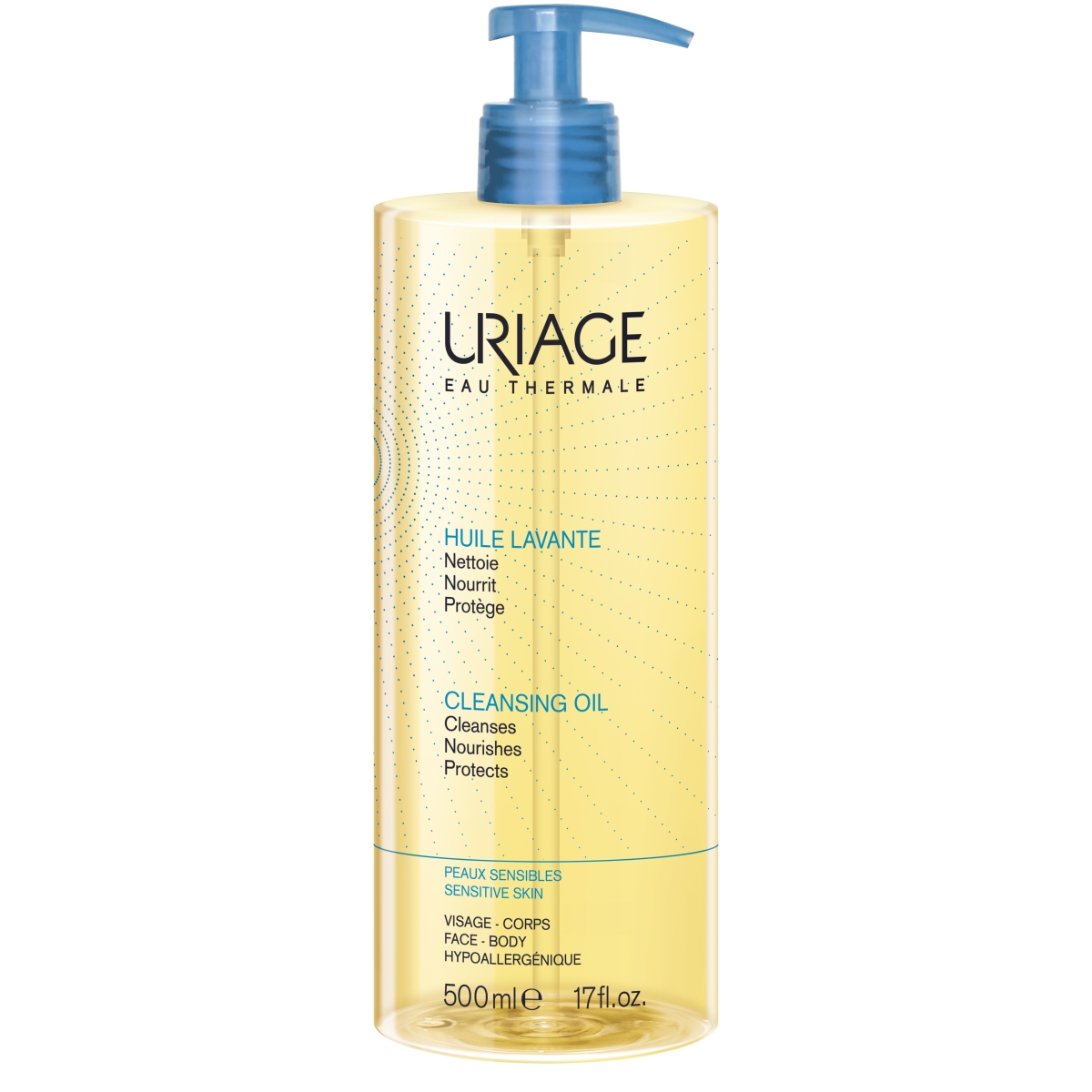URIAGE aliejinis prausiklis HUILE LAVANTE, 500ml - 