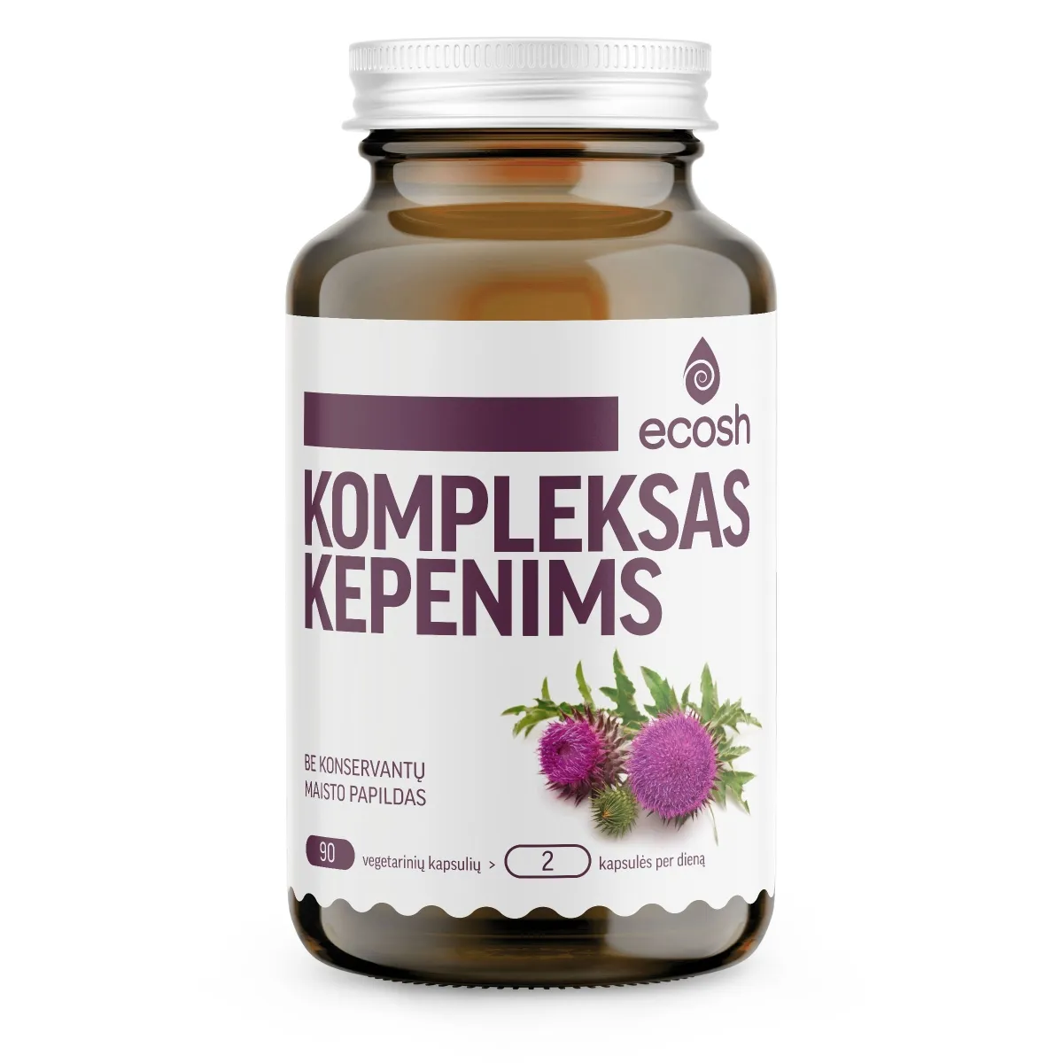 ECOSH Kompleksas kepenims, 90 kapsulių - 