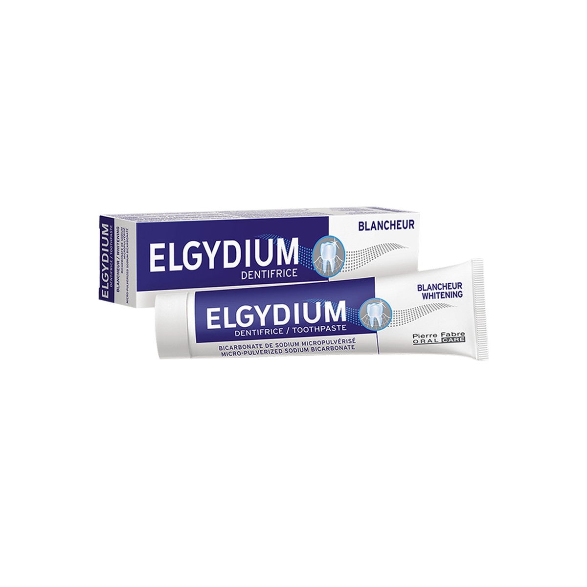 ELGYDIUM dantų pasta balinamoji WHITENING, mėtų skonio, 75ml - 