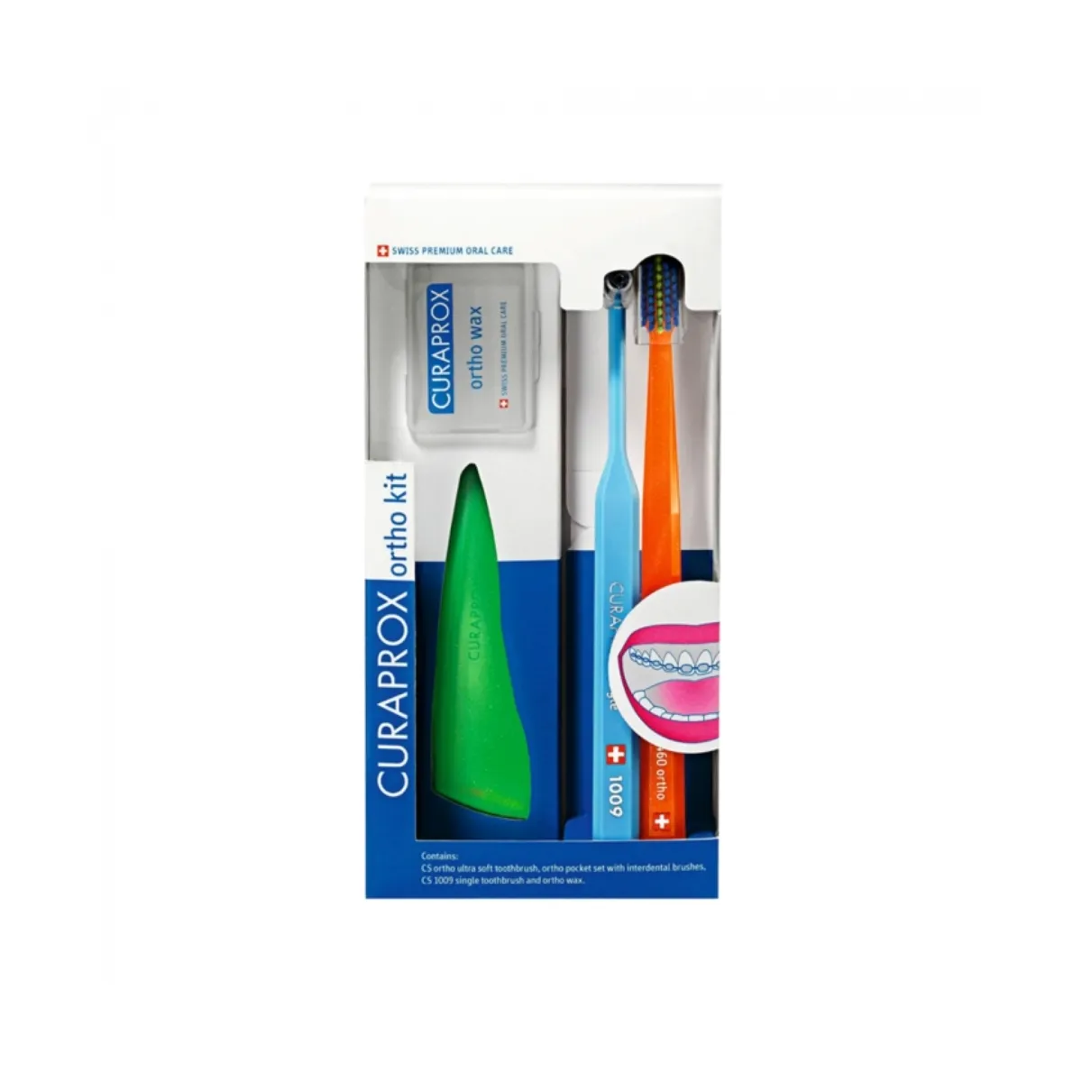 CURAPROX ortodontinis rinkinys breketų (kabių) priežiūrai ORTHO KIT N1 - 