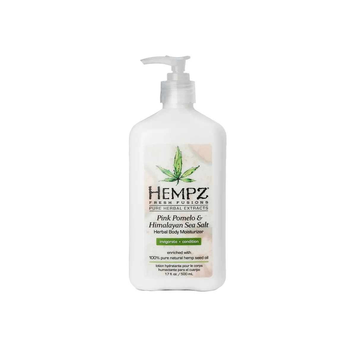 HEMPZ drėkinantis kūno kremas PINK POMELO & HIMALAYAN SEA SALT, 500ml - 