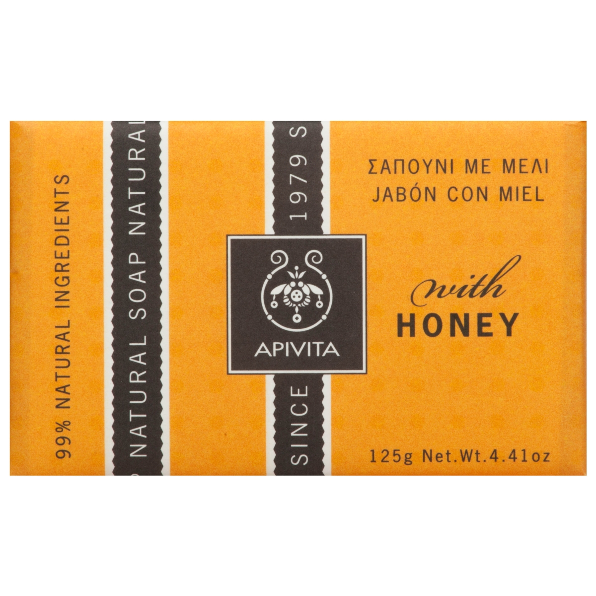 APIVITA muilas su medumi/levandomis NATURAL, 125g - 
