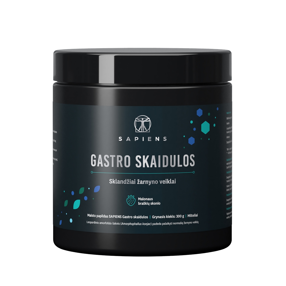 SAPIENS Gastro maistinės skaidulos, 295,8g - 