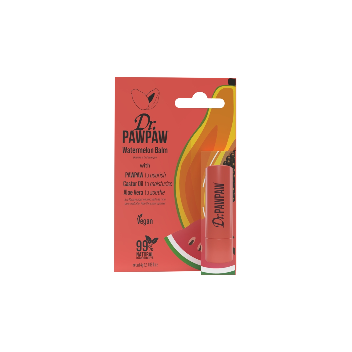 Dr. PAWPAW balzamas pieštumas lūpoms WATERMELON -  1