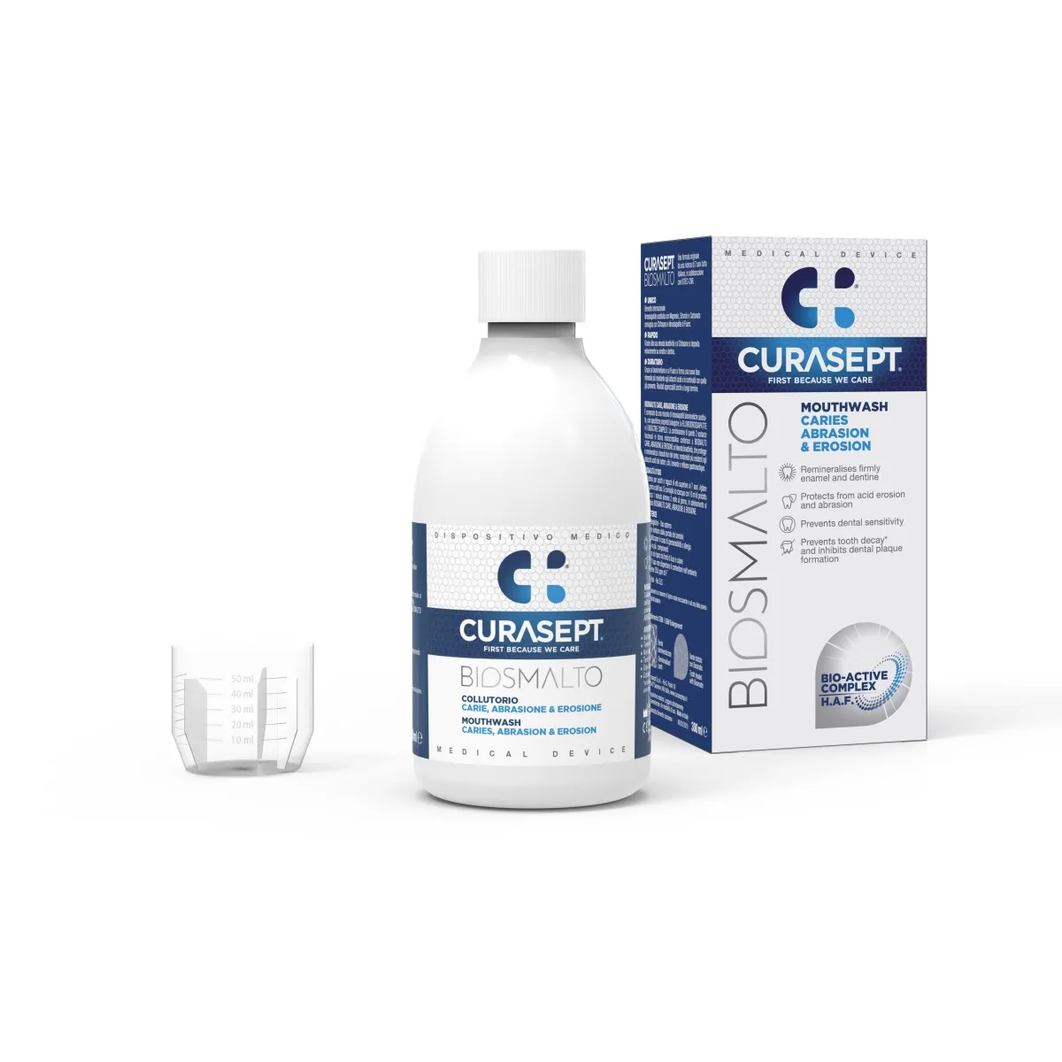 CURASEPT burnos skalavimo skystis BIOSMALTO CARIES, 300ml - 