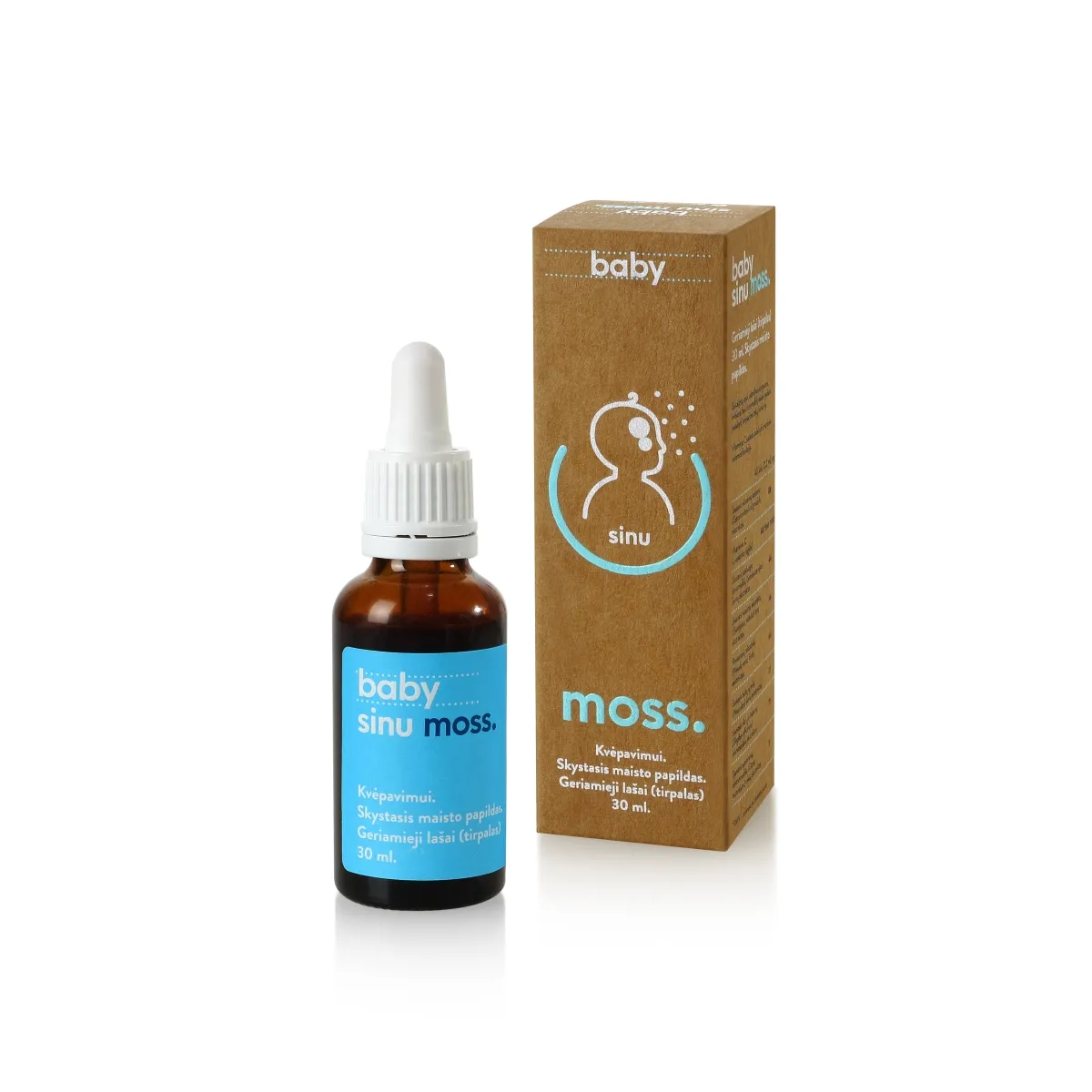 SINUMOSS geriamieji lašai BABY, 30ml - 