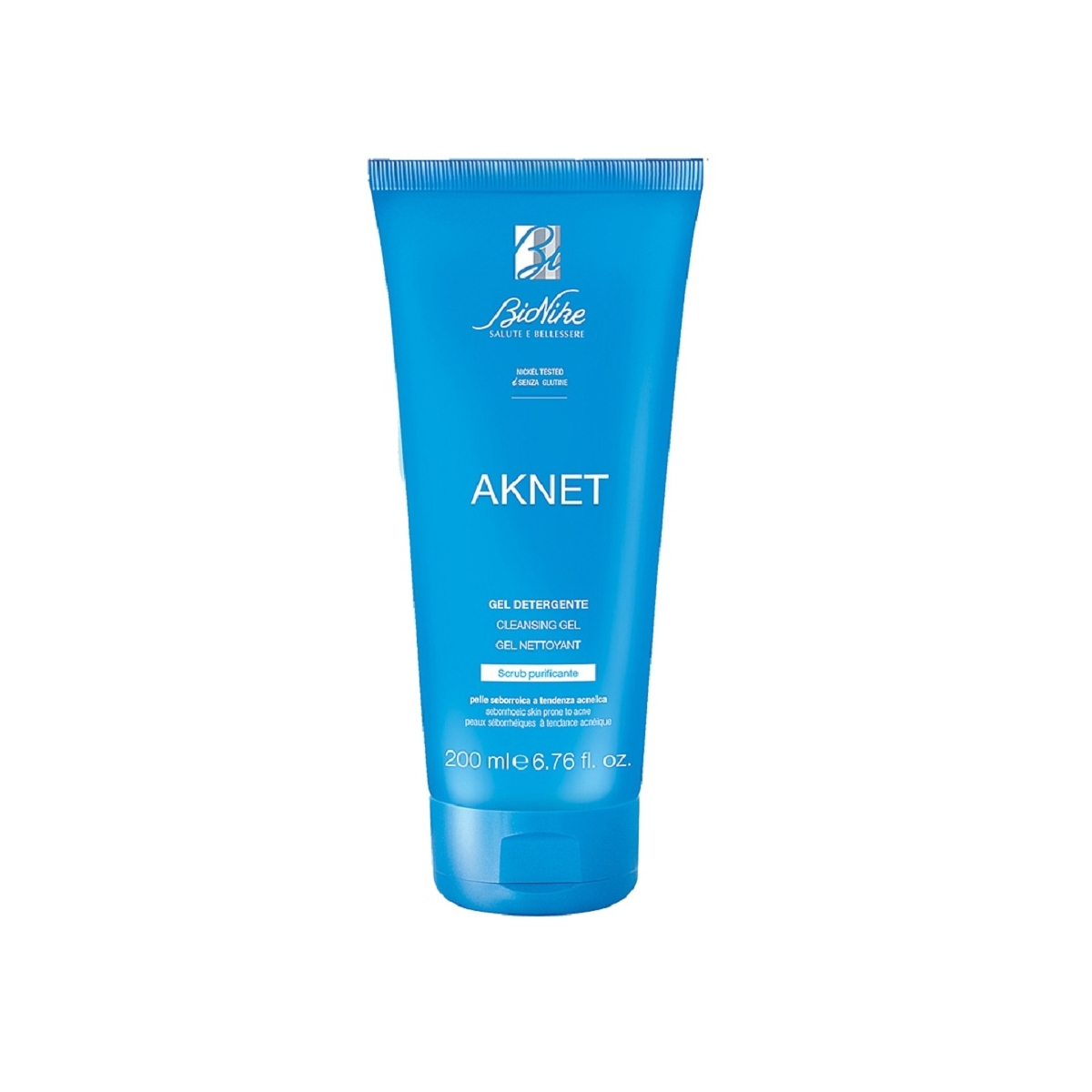 BioNike šveičiamasis prausiklis riebiai odai AKNET, 200 ml -  1